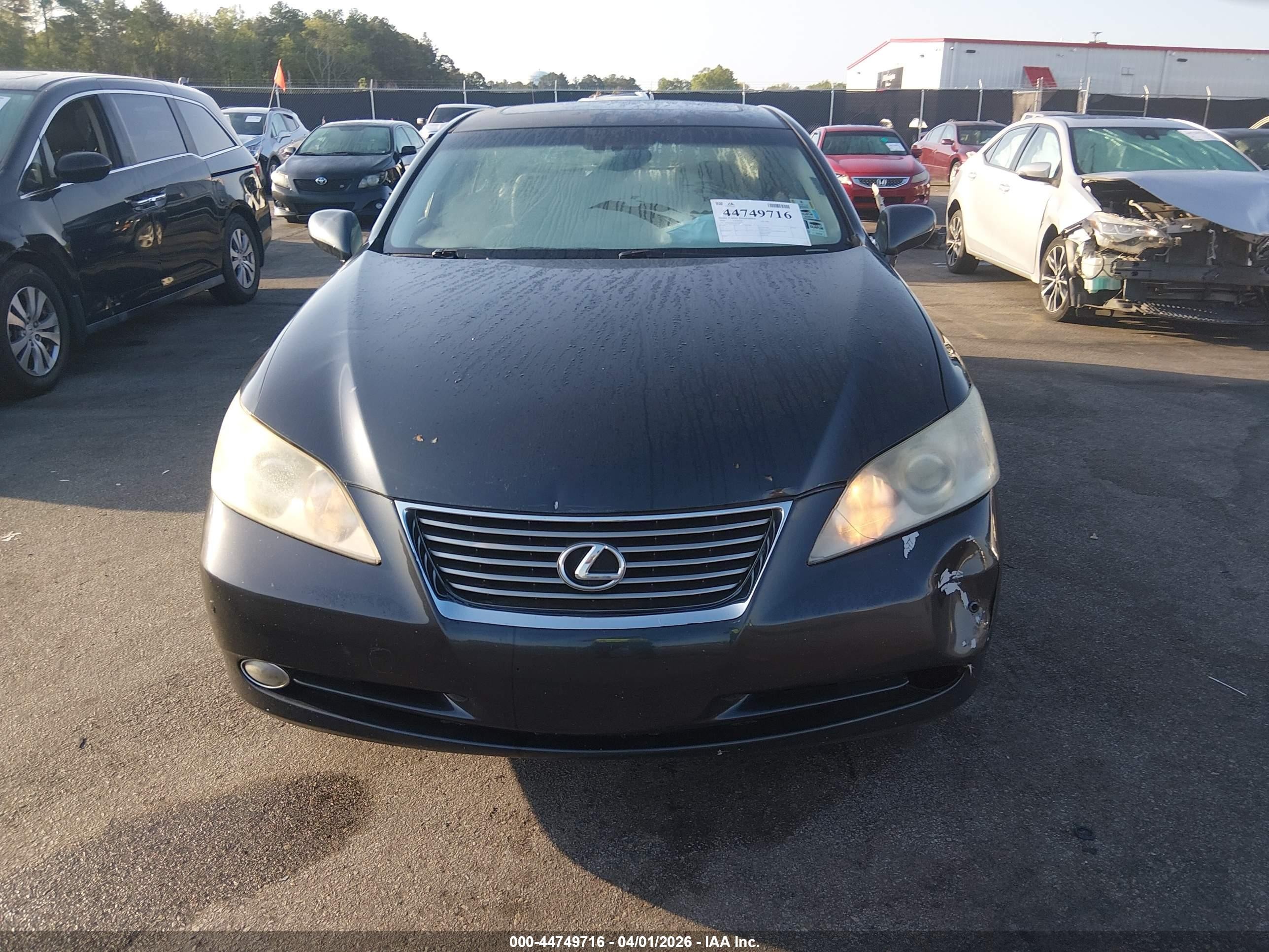 2008 Lexus Es 350   Серый vin: JTHBJ46G382269531