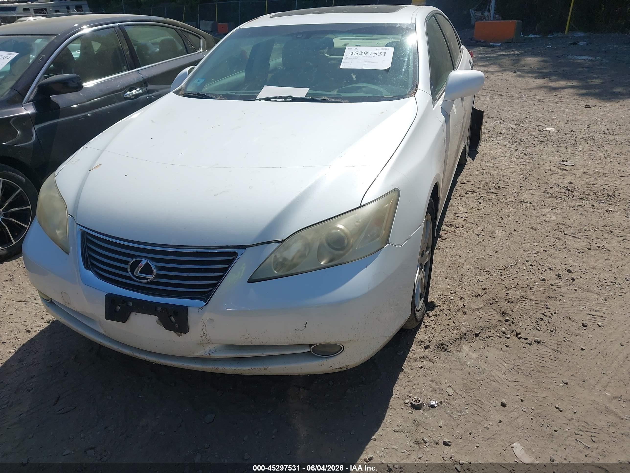 2008 Lexus Es 350   White vin: JTHBJ46G382269884