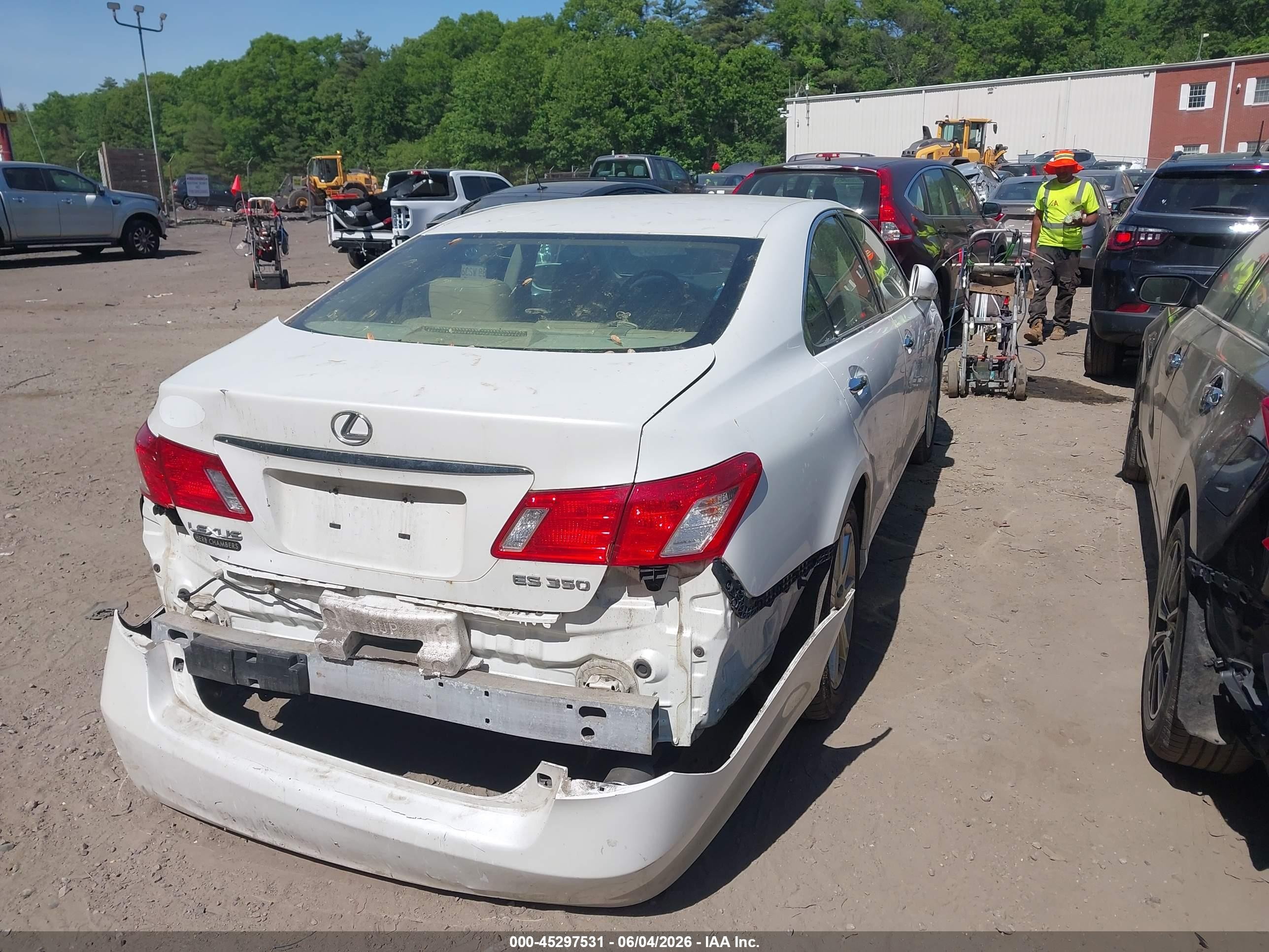 2008 Lexus Es 350   White vin: JTHBJ46G382269884