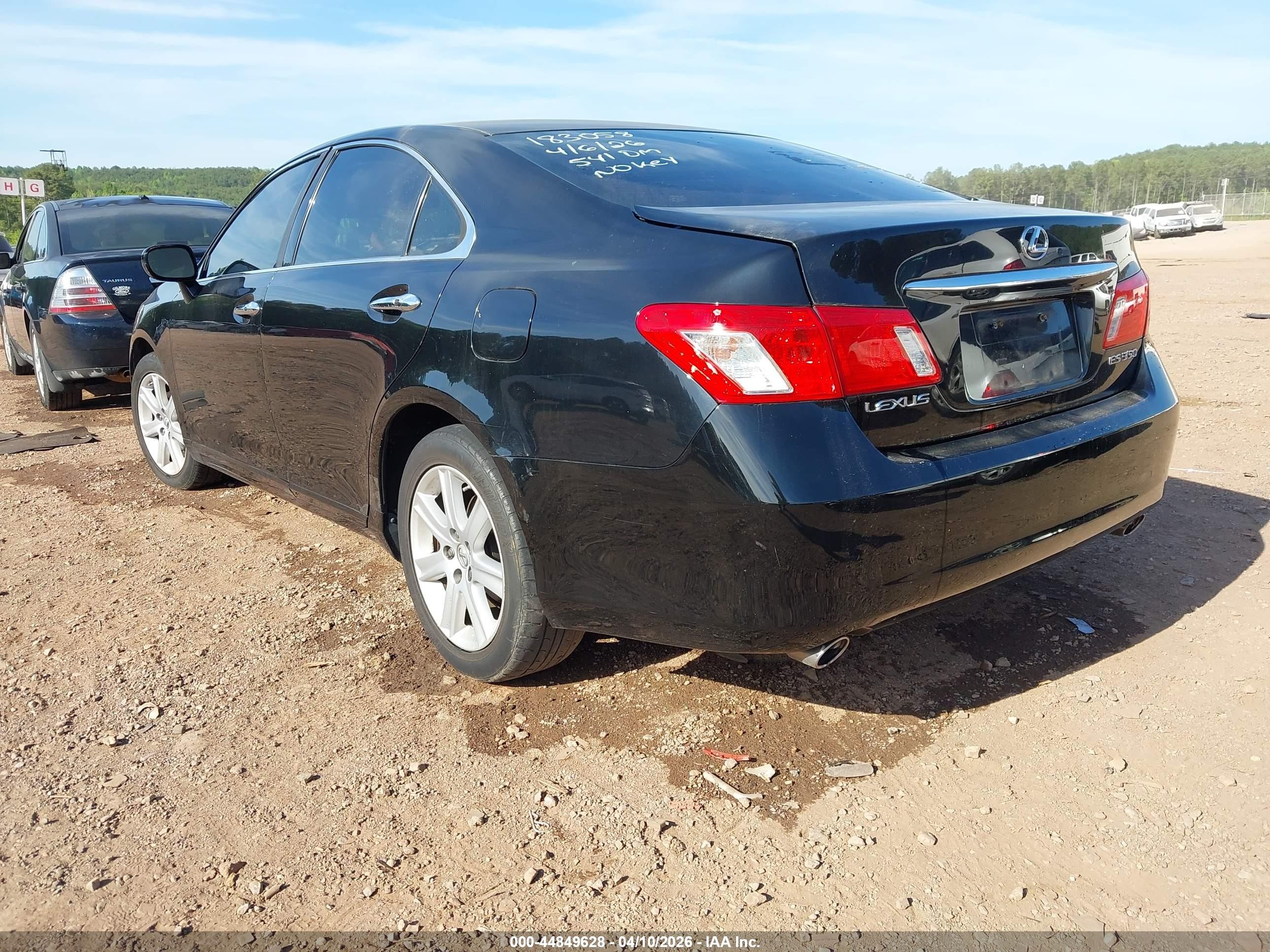 2009 Lexus Es 350   Black vin: JTHBJ46G392285603