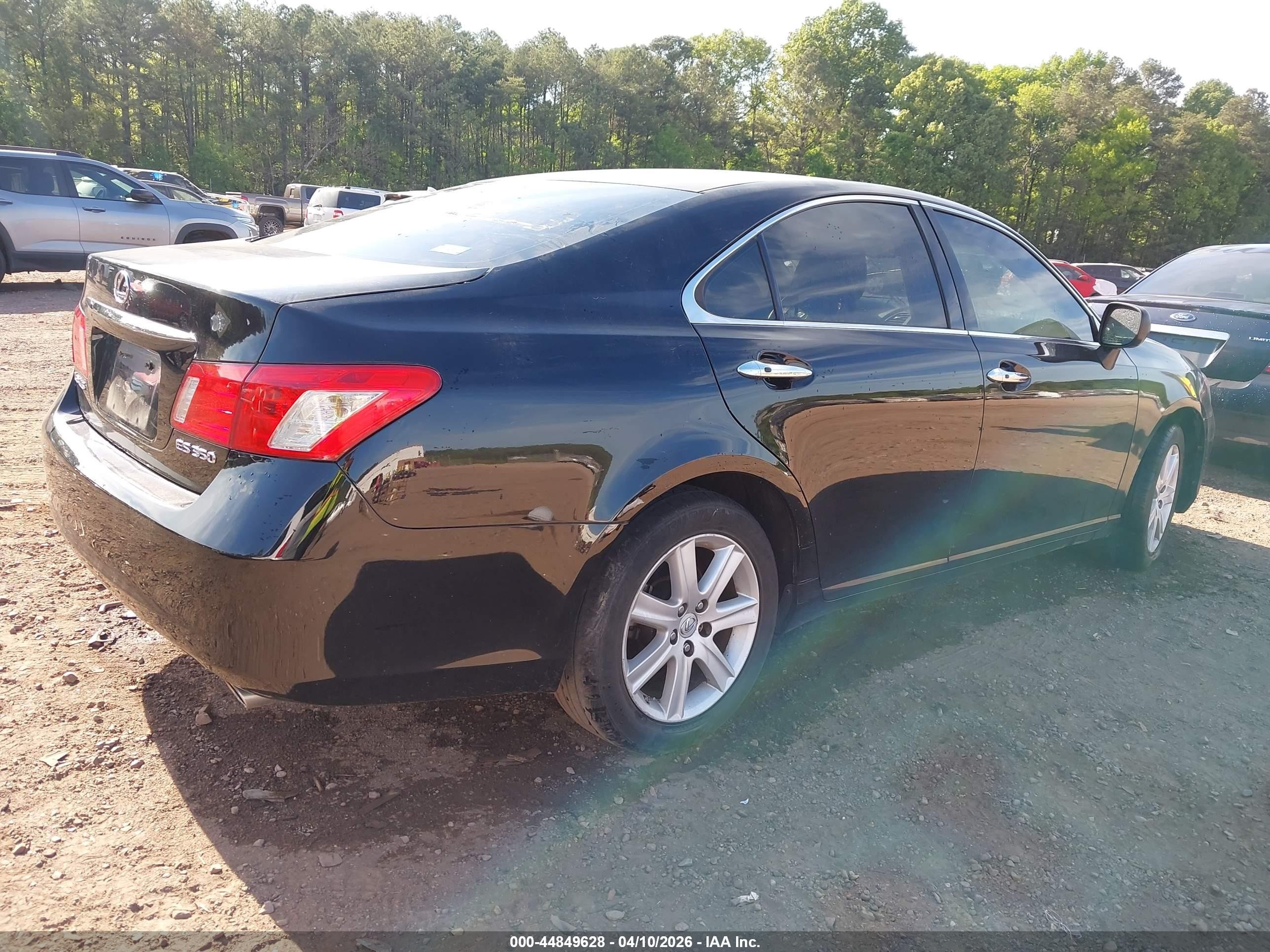 2009 Lexus Es 350   Black vin: JTHBJ46G392285603
