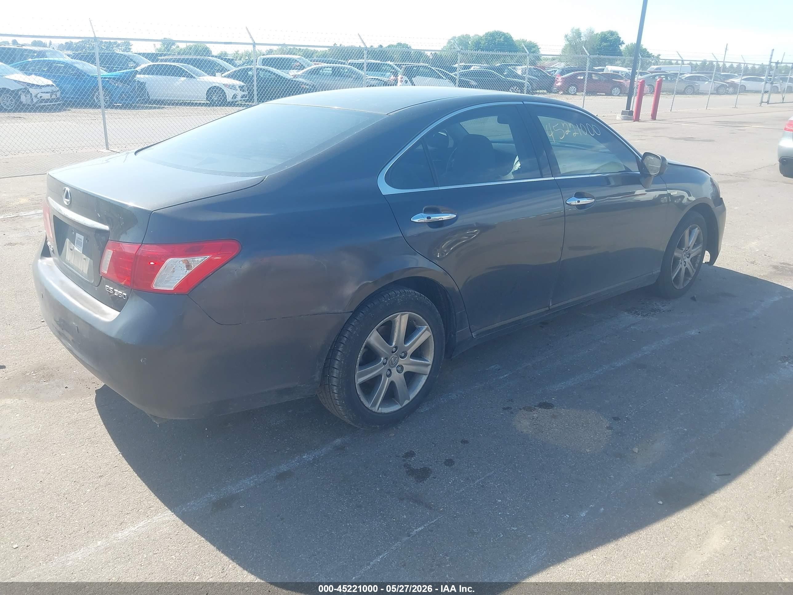 2009 Lexus Es 350   Gray vin: JTHBJ46G392293149