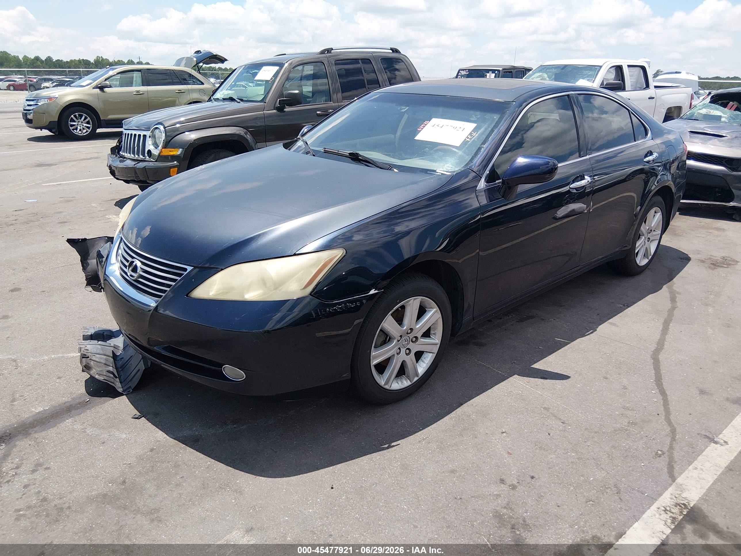 2009 Lexus Es 350   Dark Blue vin: JTHBJ46G392304313