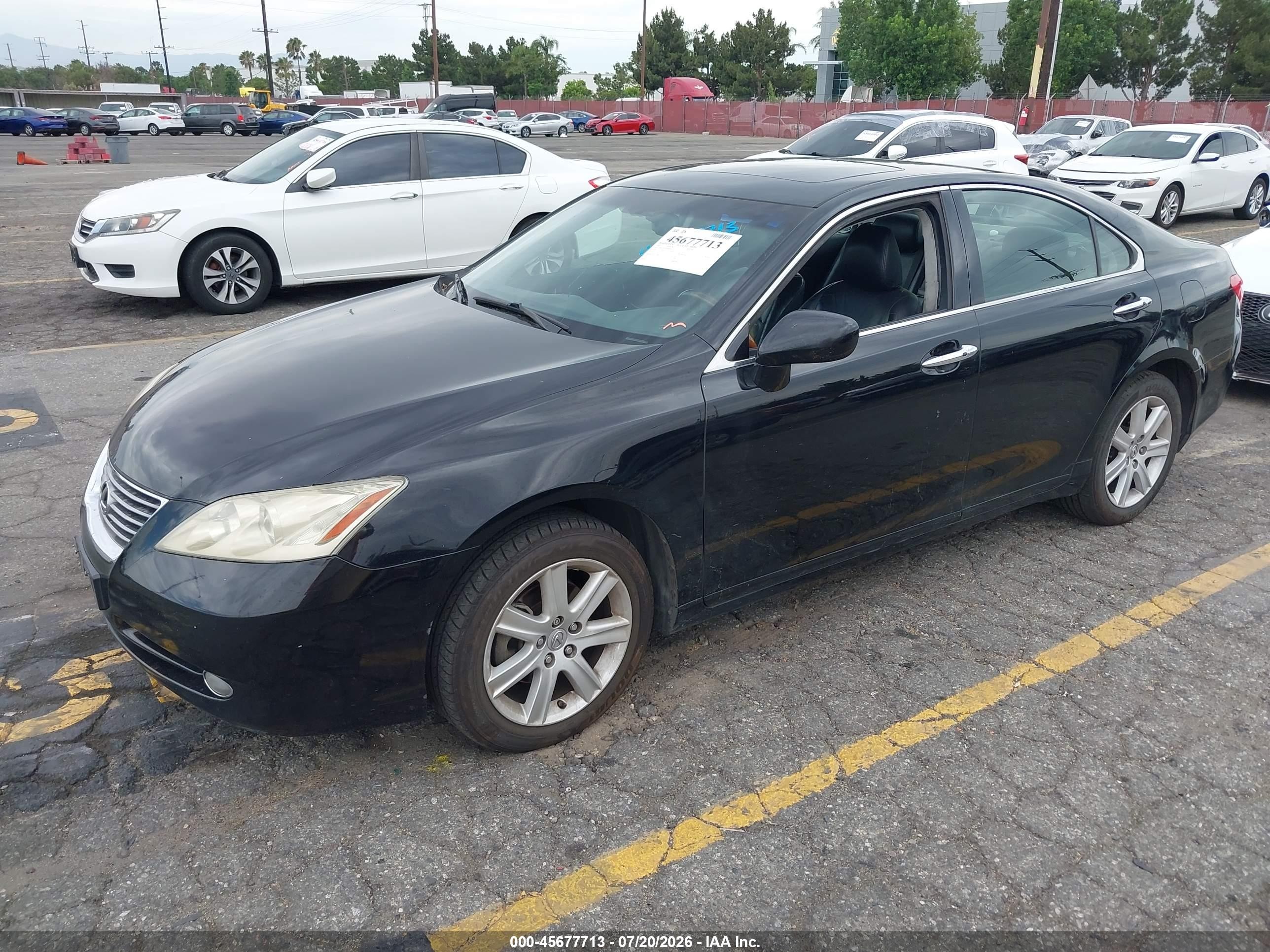 2009 Lexus Es 350   Черный vin: JTHBJ46G392304358