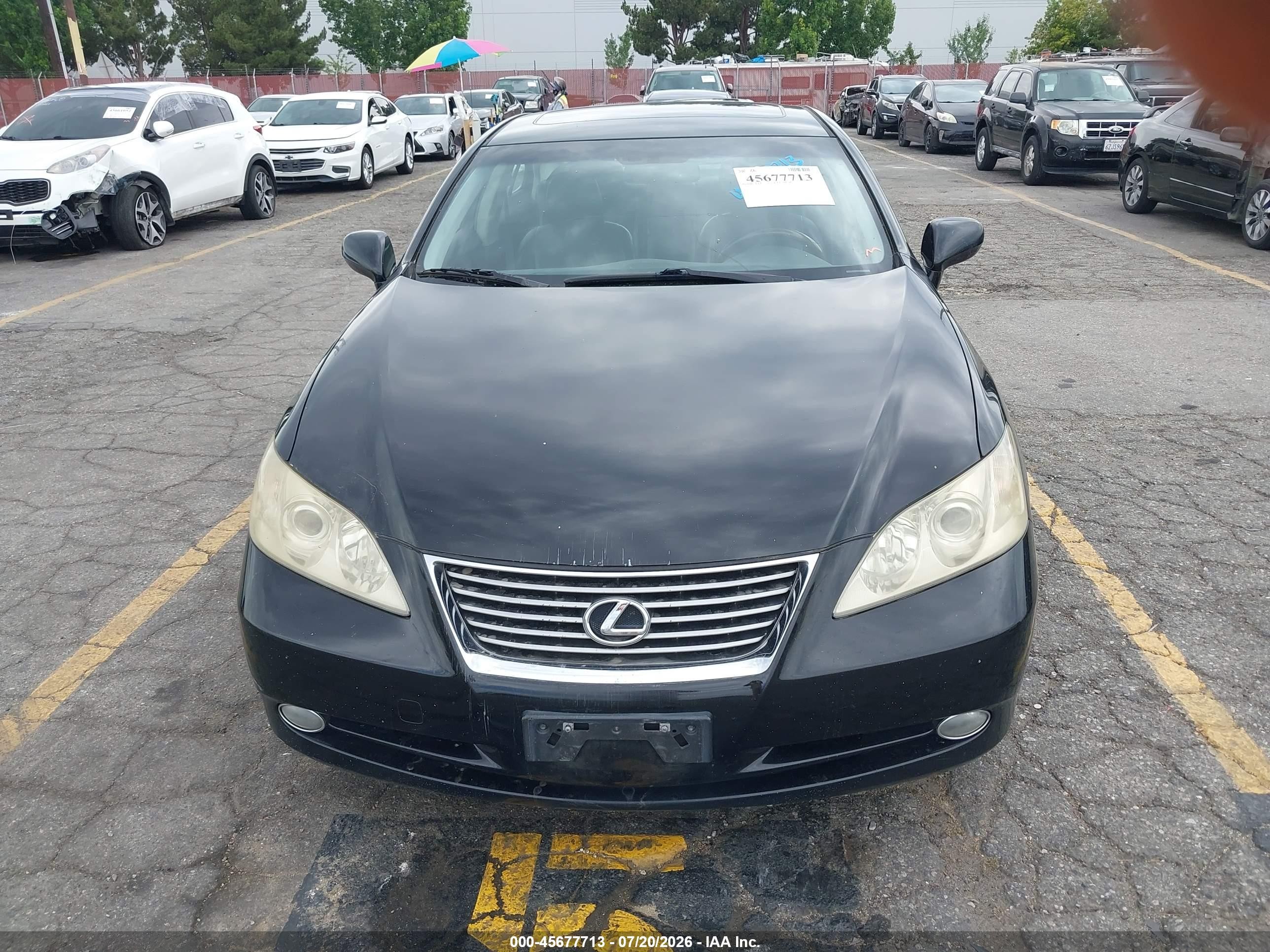 2009 Lexus Es 350   Черный vin: JTHBJ46G392304358