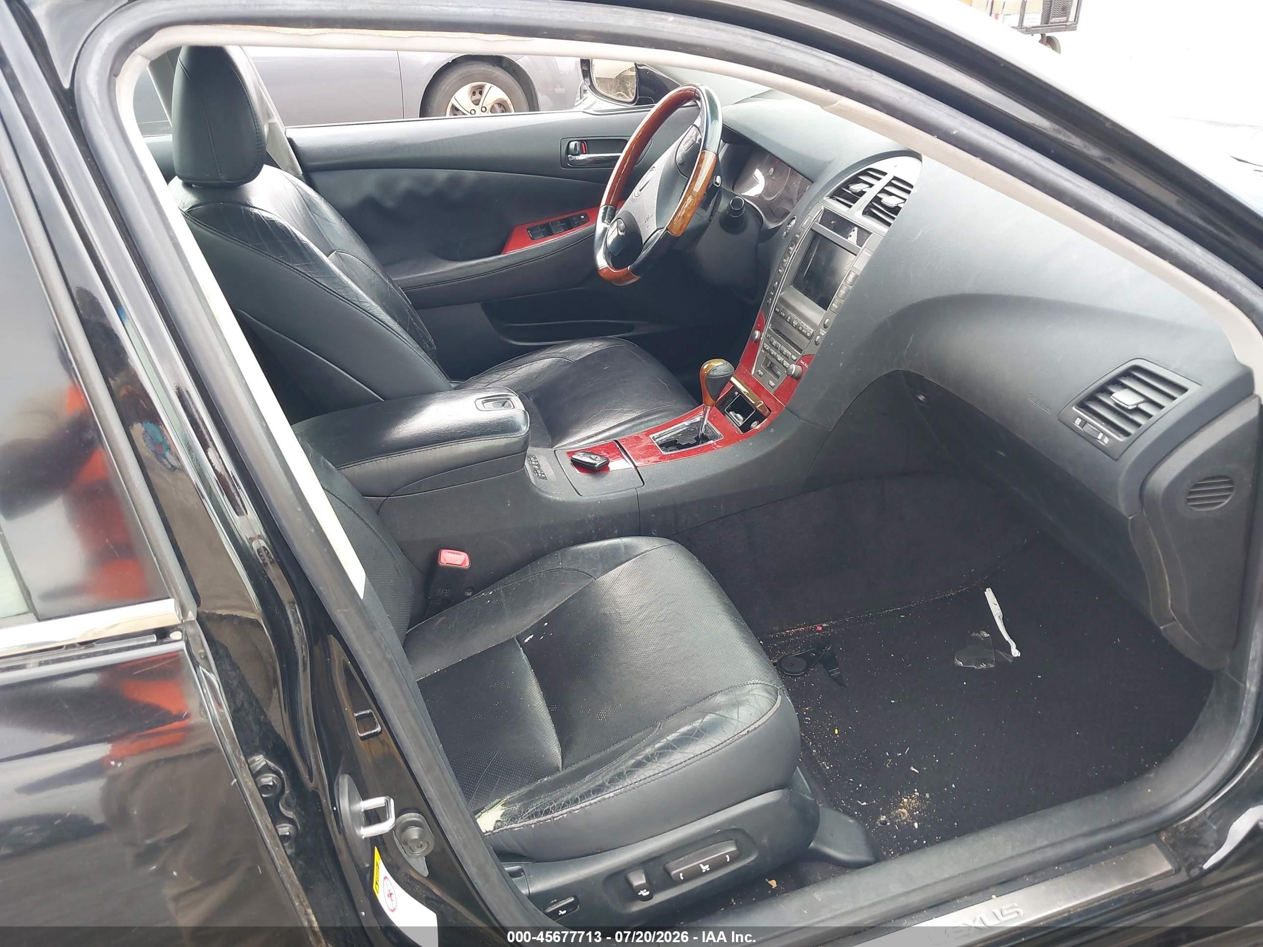 2009 Lexus Es 350   Черный vin: JTHBJ46G392304358