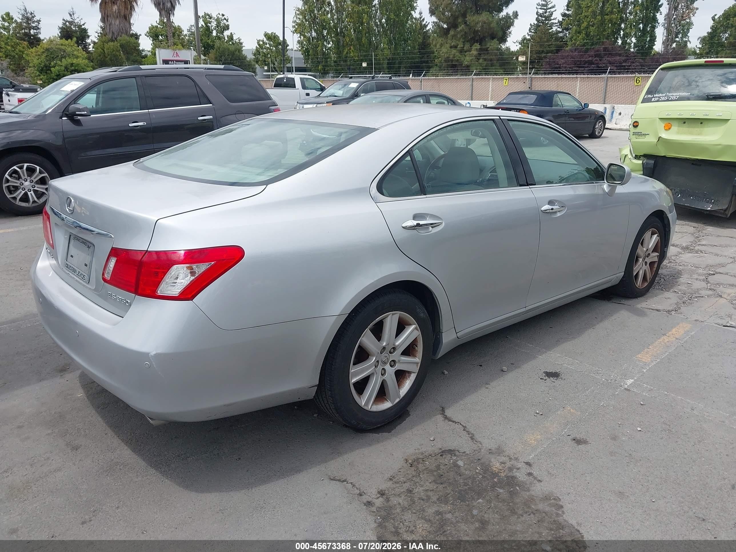 2009 Lexus Es 350   Silver vin: JTHBJ46G392310130