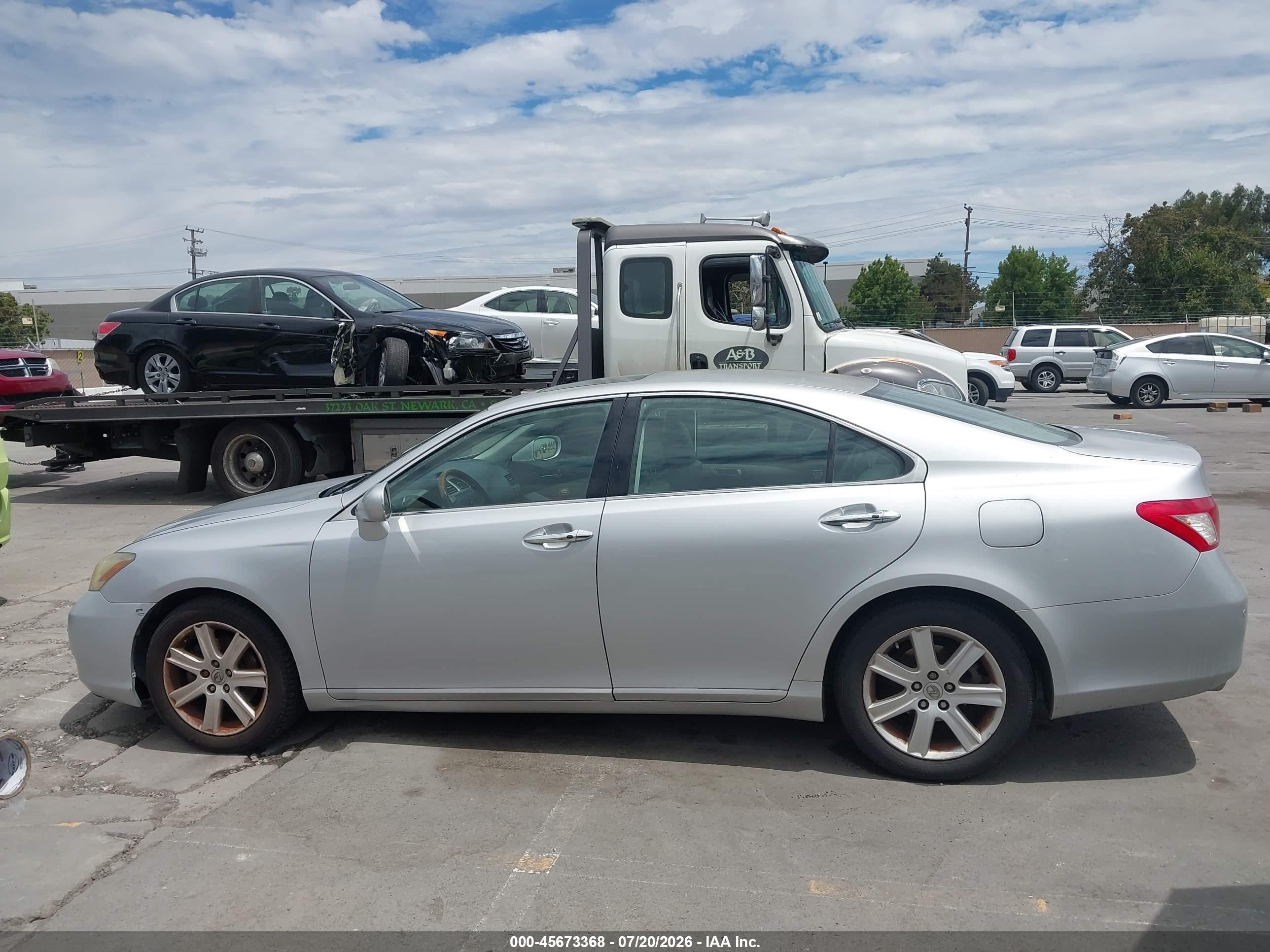2009 Lexus Es 350   Silver vin: JTHBJ46G392310130