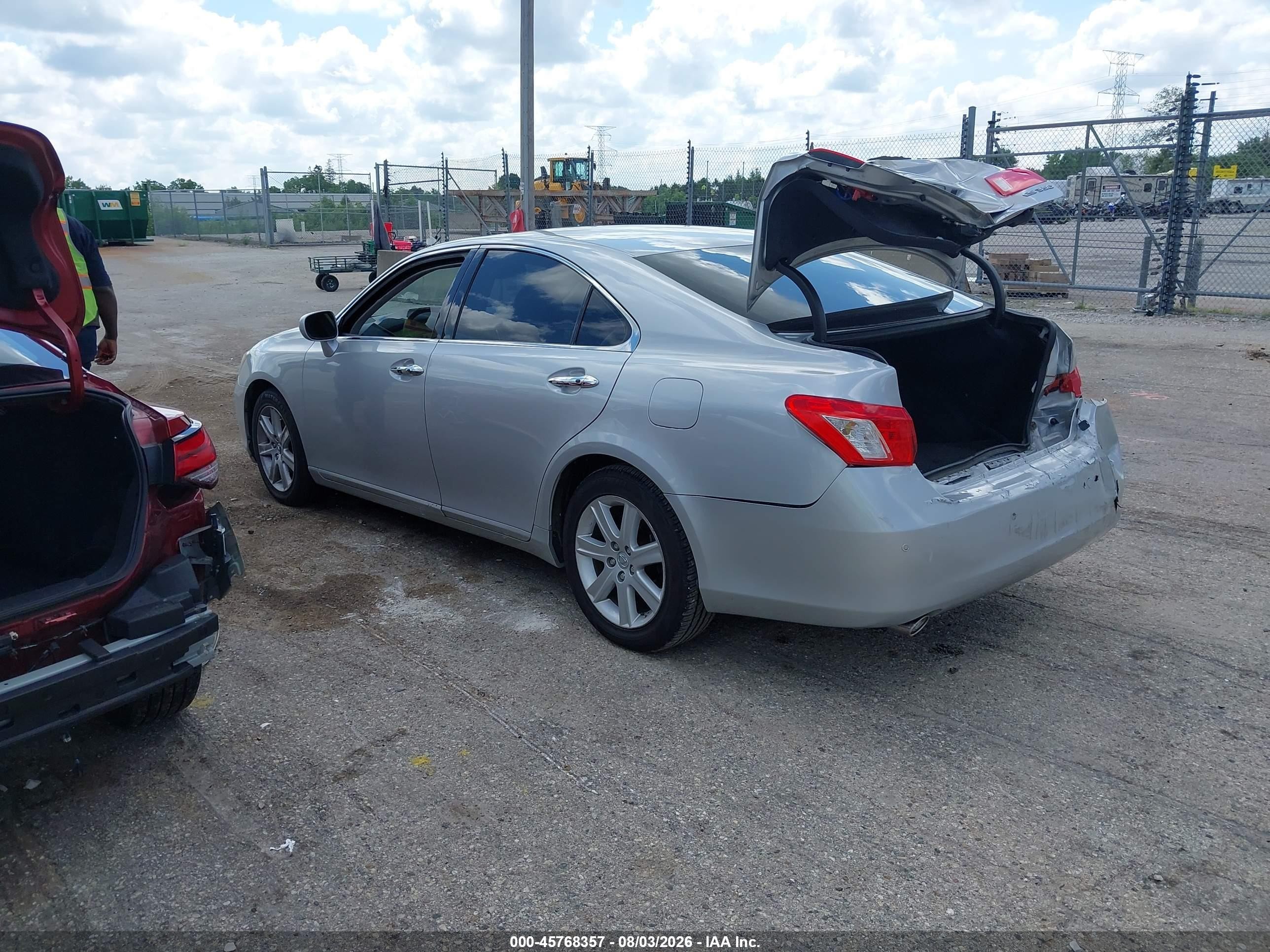 2009 Lexus Es 350   Silver vin: JTHBJ46G392317255