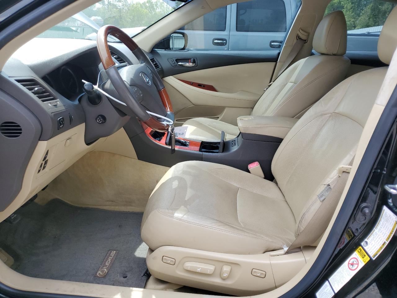 2009 Lexus Es 350 Black vin: JTHBJ46G392321967