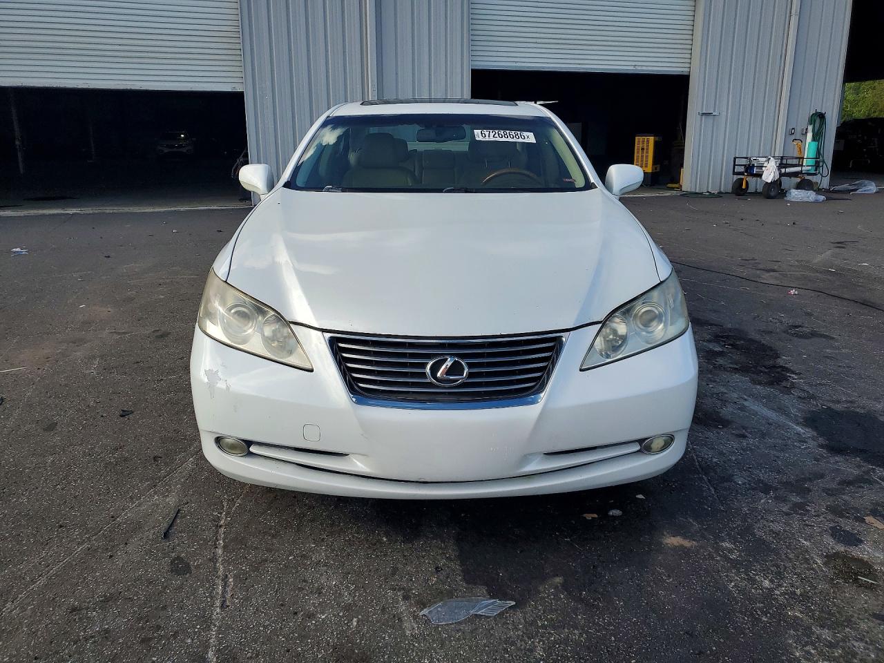 2009 Lexus Es 350 White vin: JTHBJ46G392332399