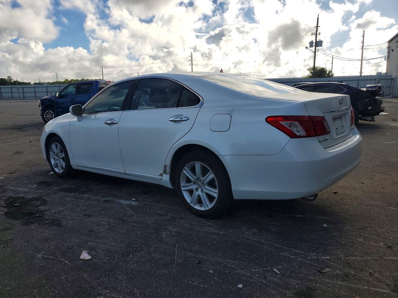 2009 Lexus Es 350 White vin: JTHBJ46G392332399