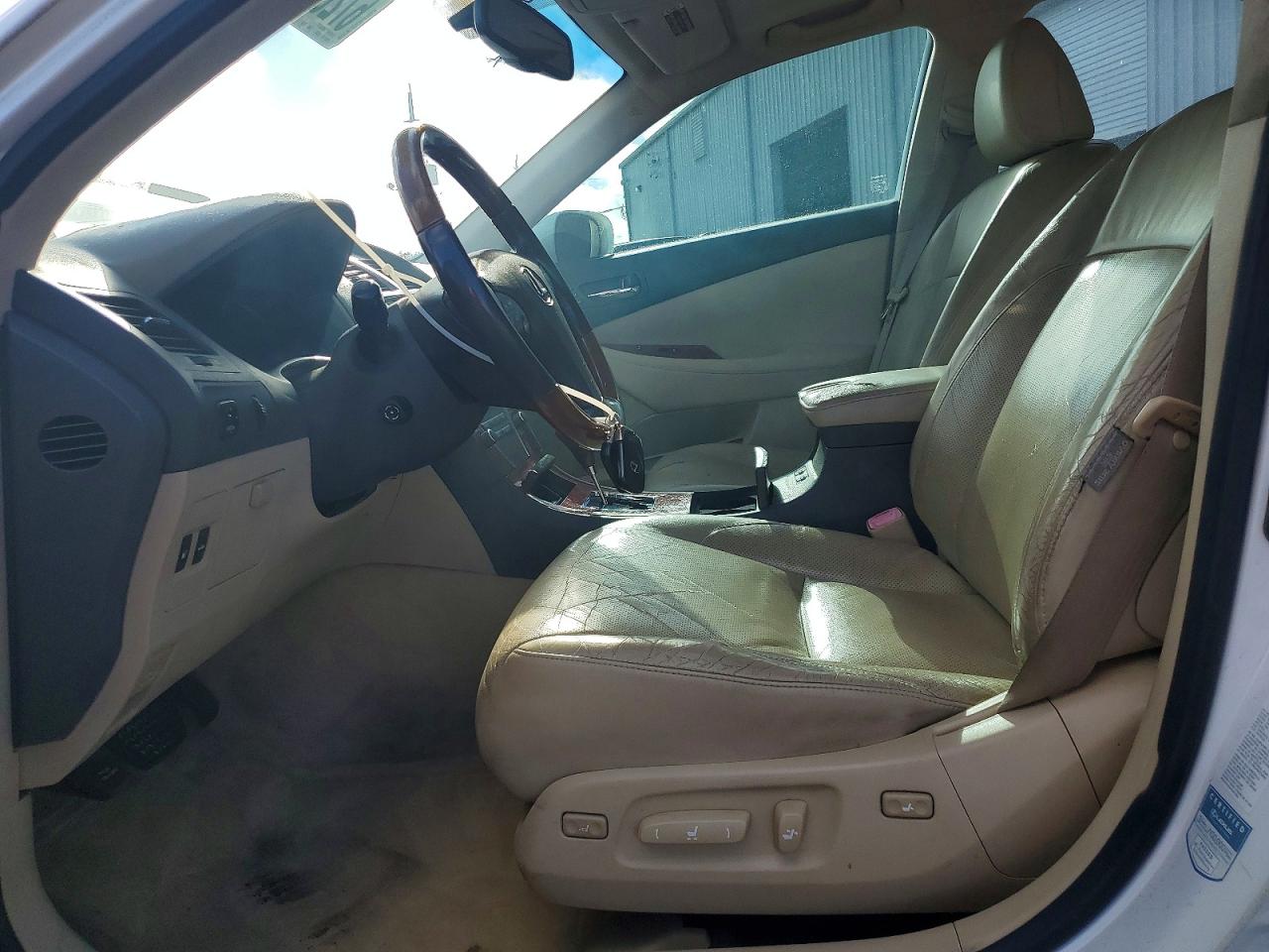 2009 Lexus Es 350 White vin: JTHBJ46G392332399