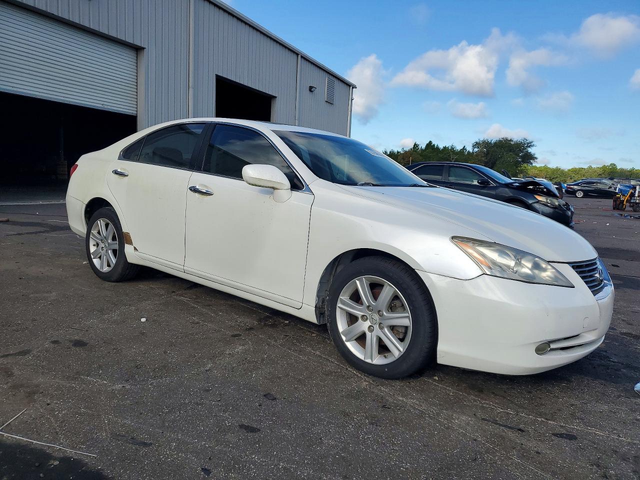 2009 Lexus Es 350 White vin: JTHBJ46G392332399