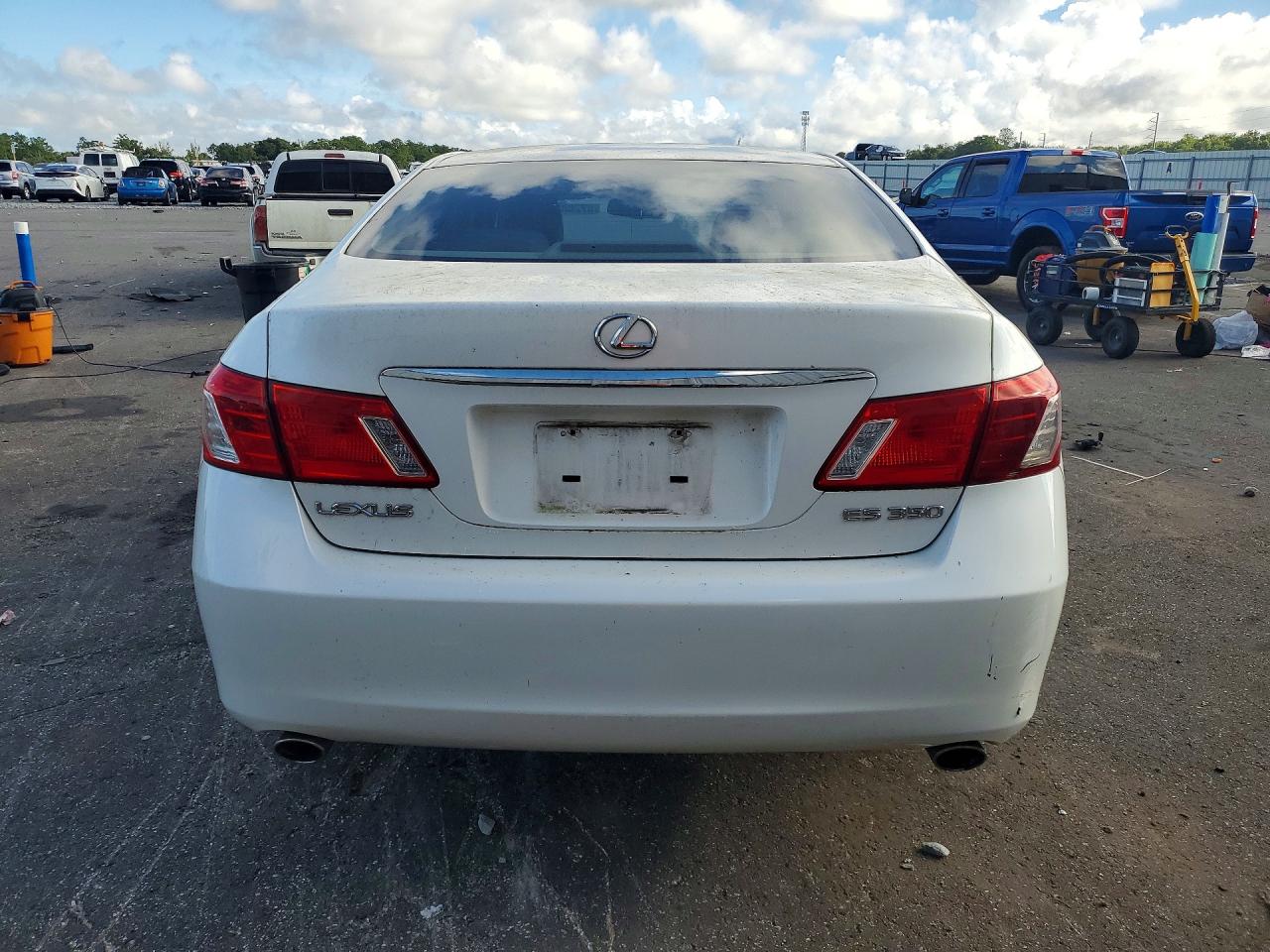 2009 Lexus Es 350 White vin: JTHBJ46G392332399