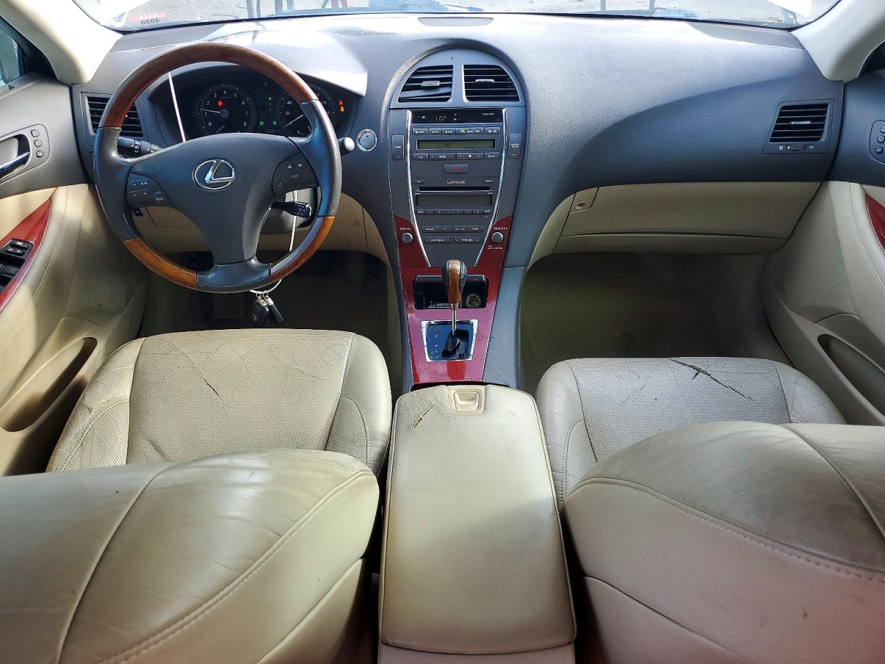 2009 Lexus Es 350 White vin: JTHBJ46G392332399