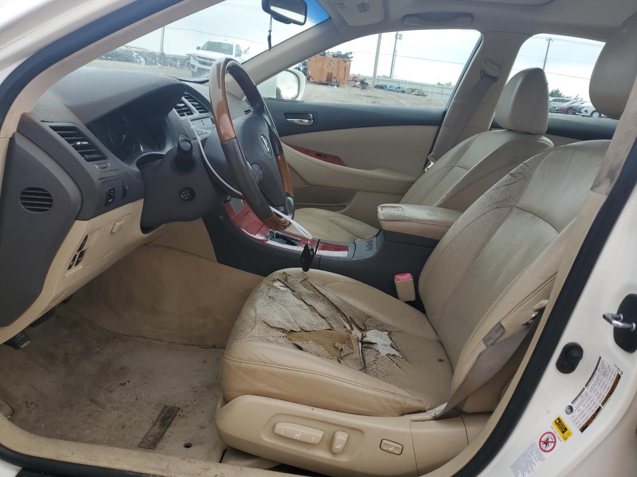 2007 Lexus Es 350 White vin: JTHBJ46G472004311
