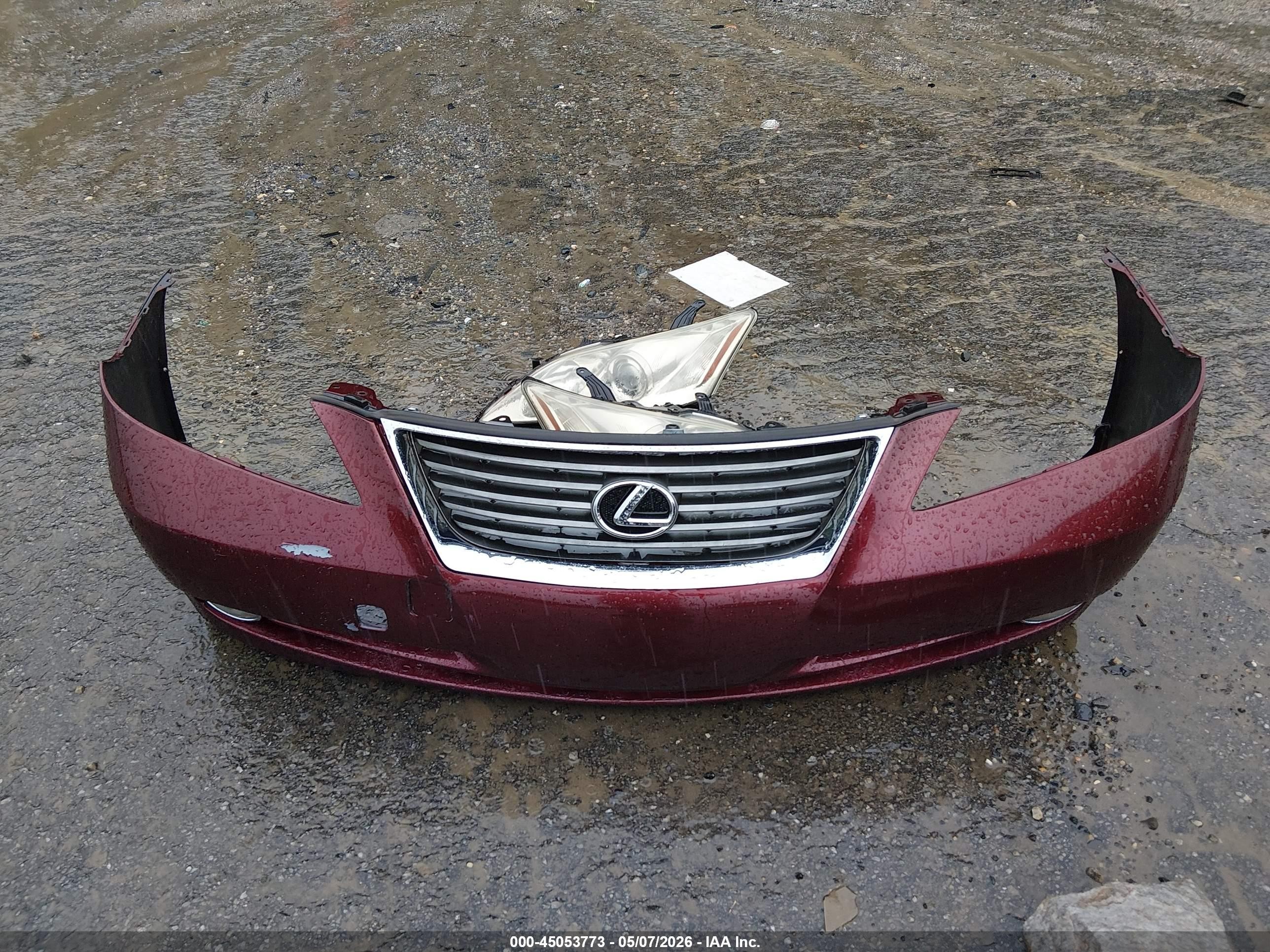 2007 Lexus Es 350   Red vin: JTHBJ46G472006043
