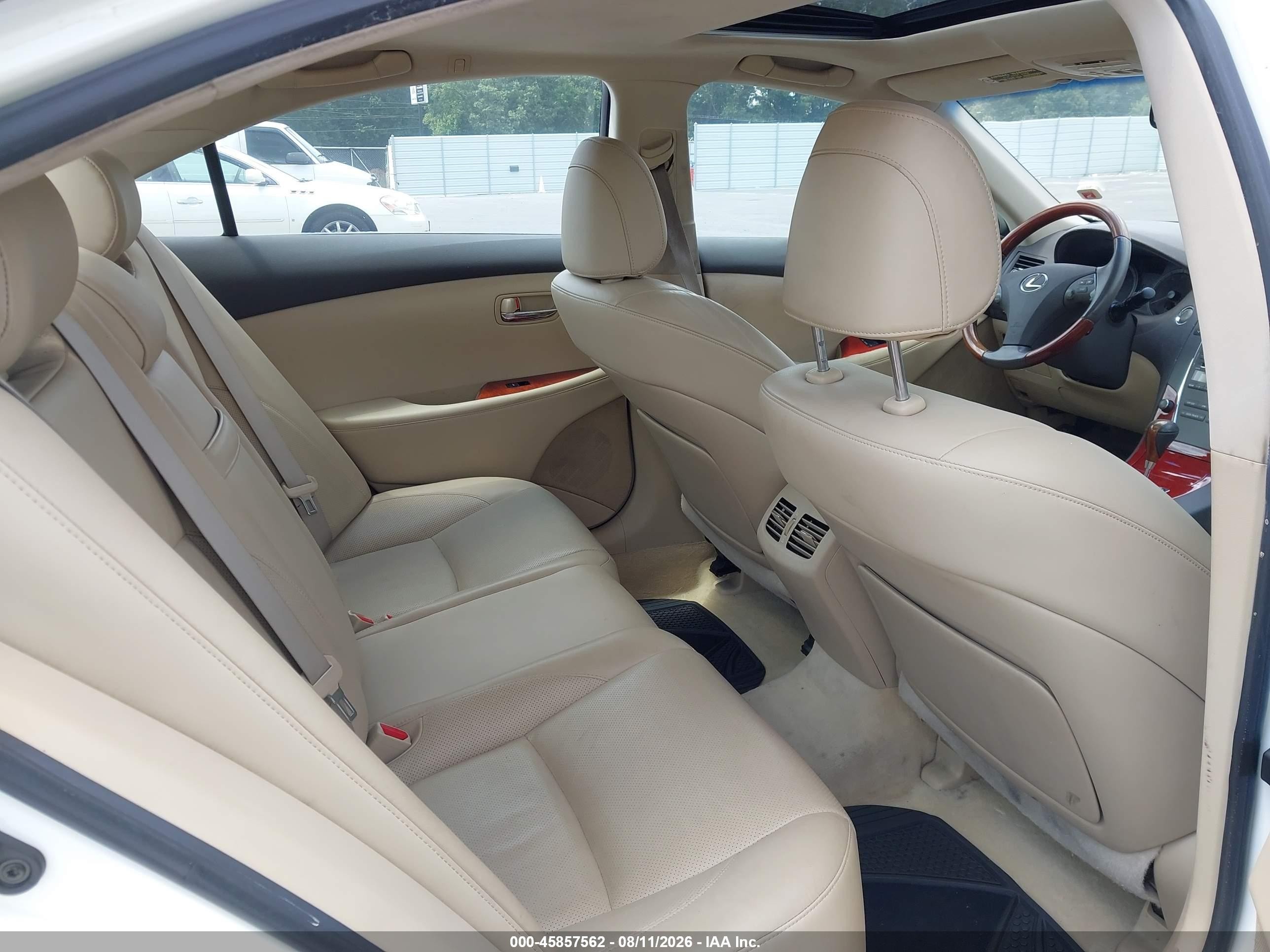 2007 Lexus Es 350   White vin: JTHBJ46G472015213