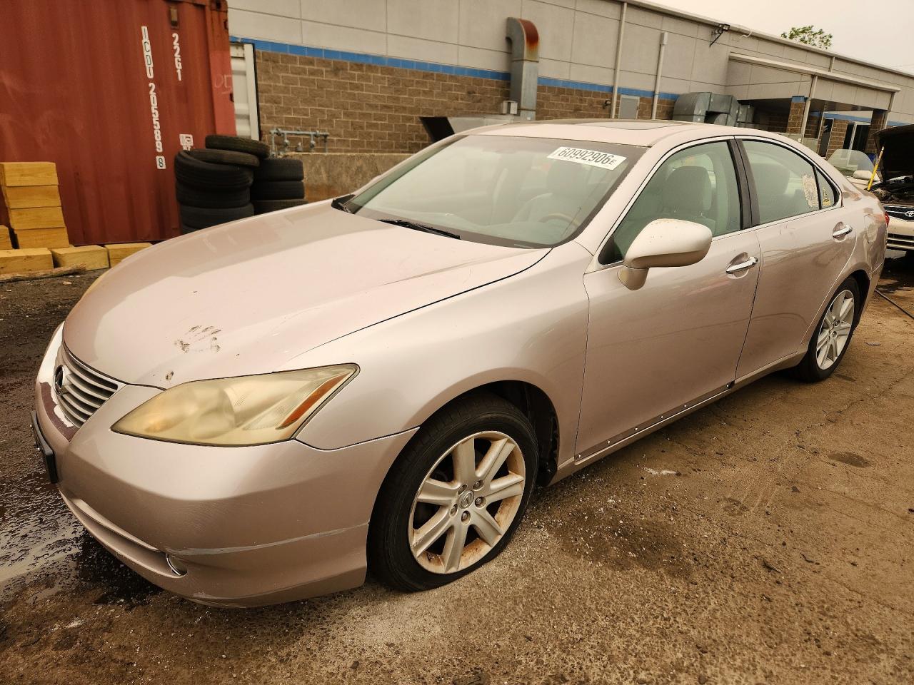 2007 Lexus Es 350 Бежевый vin: JTHBJ46G472029838