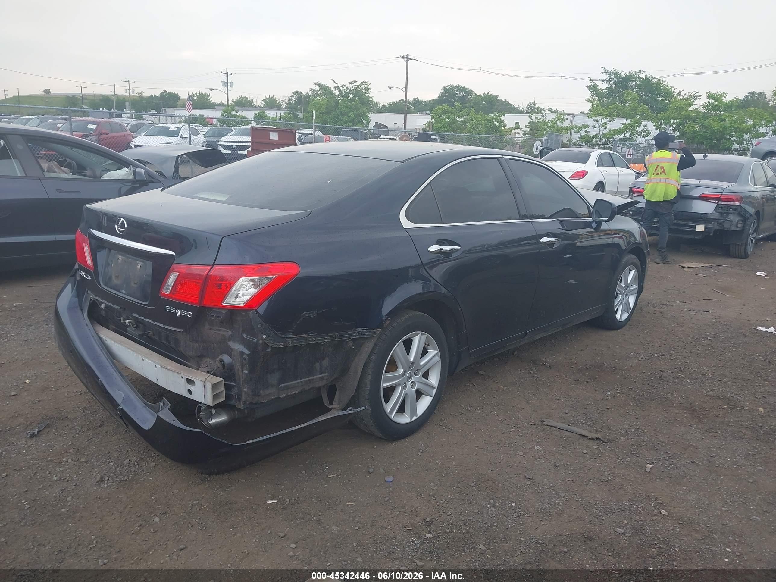 2007 Lexus Es 350   Синий vin: JTHBJ46G472034201