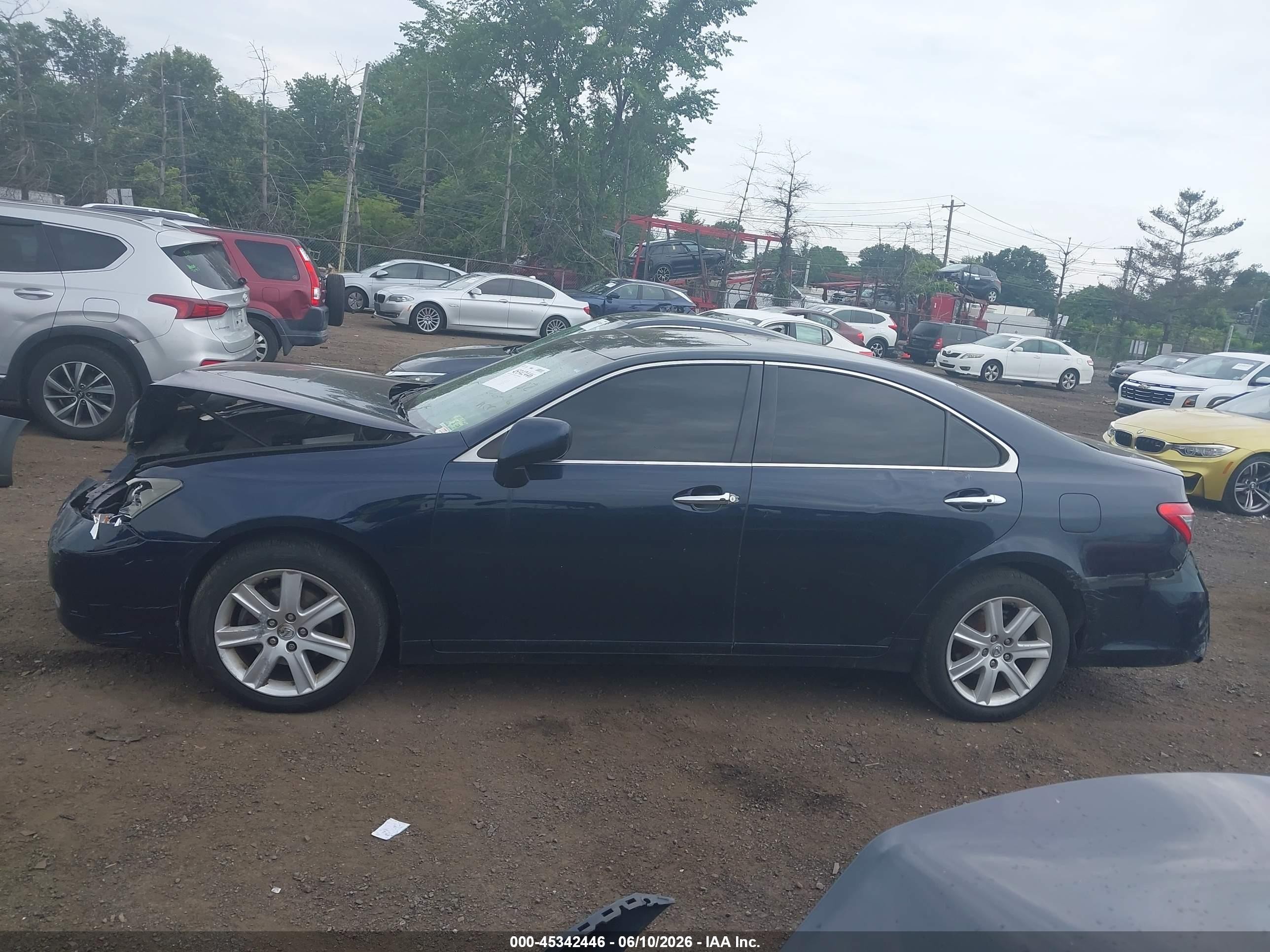 2007 Lexus Es 350   Синий vin: JTHBJ46G472034201
