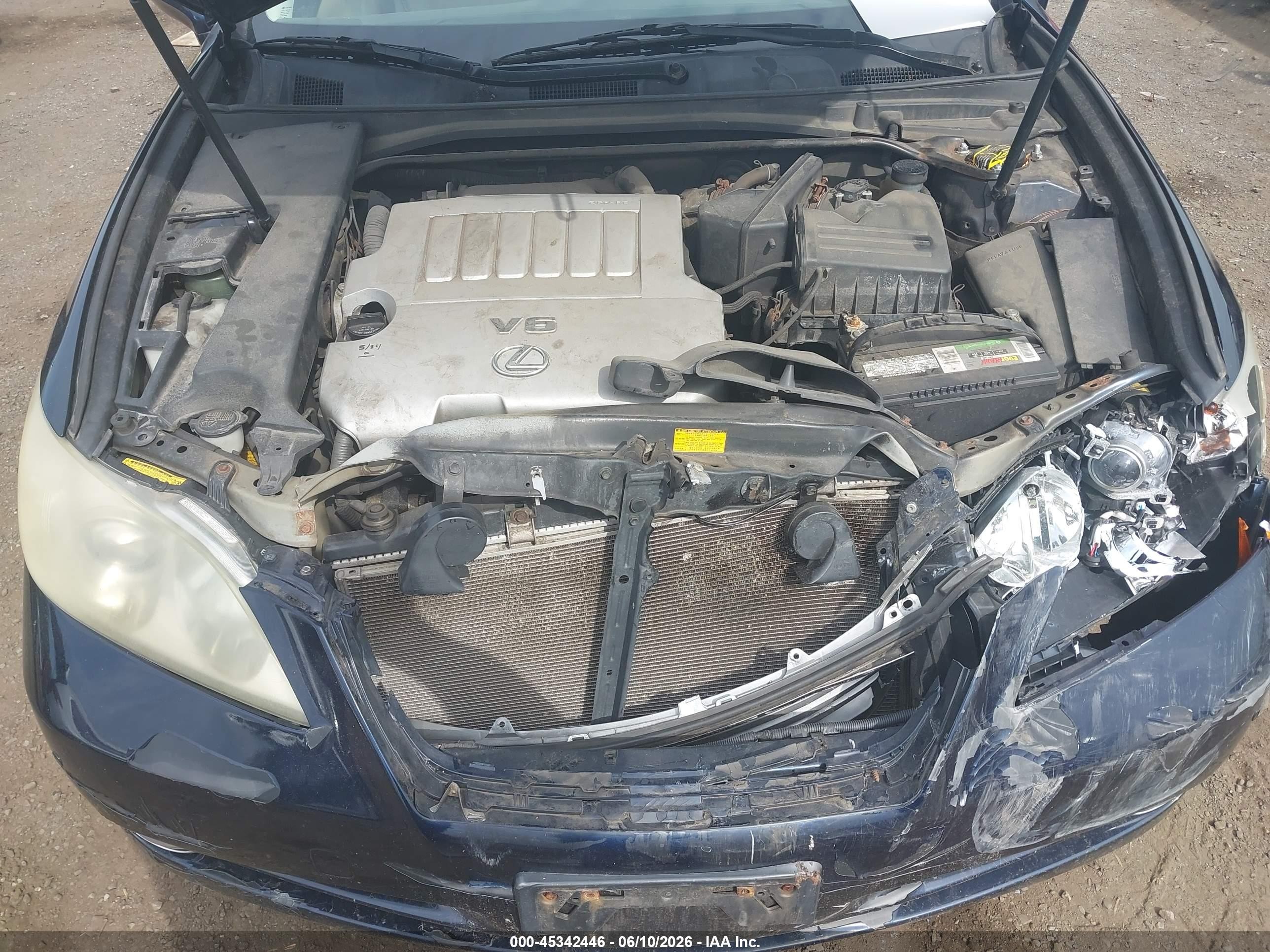 2007 Lexus Es 350   Синий vin: JTHBJ46G472034201