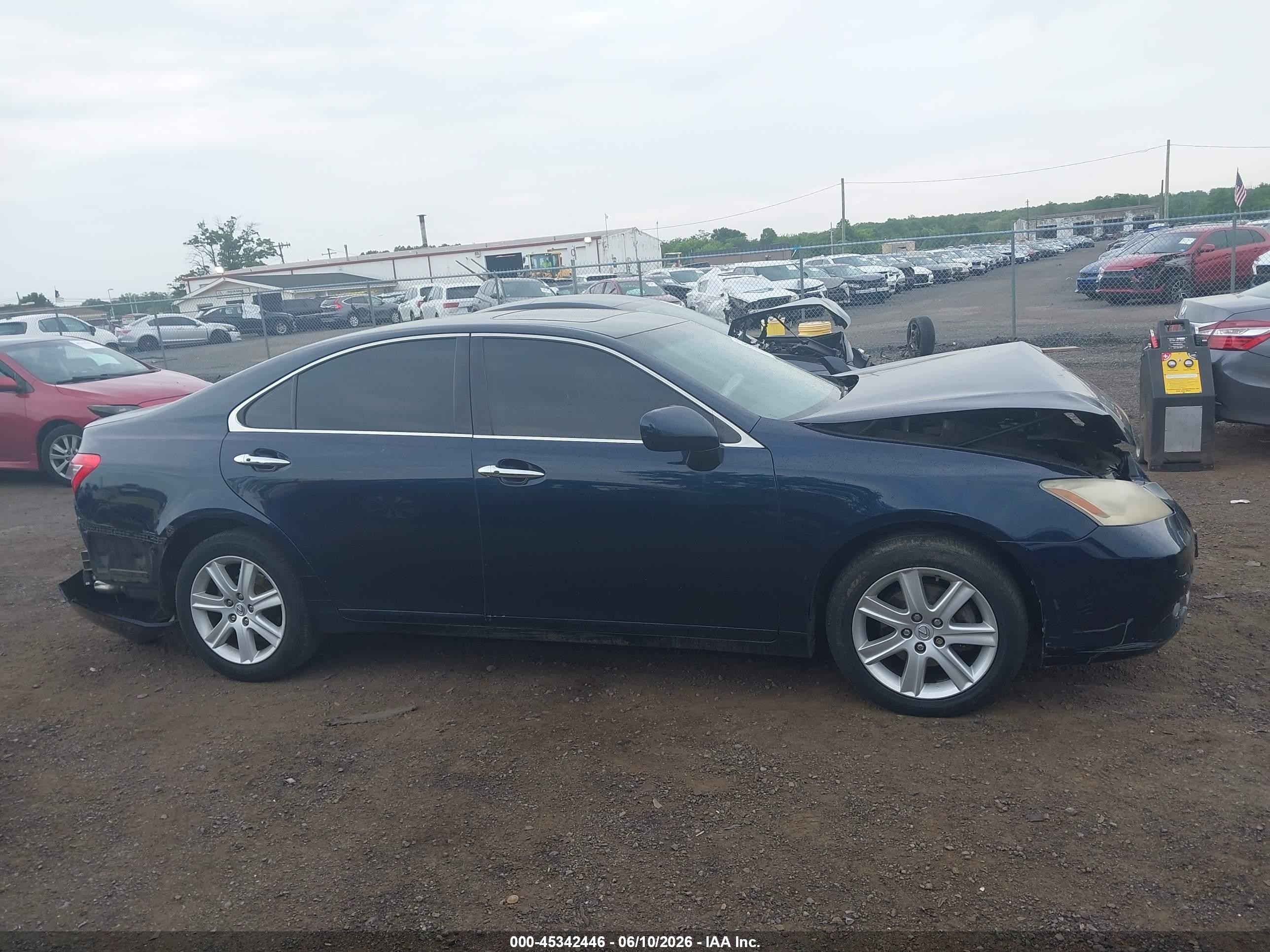 2007 Lexus Es 350   Синий vin: JTHBJ46G472034201