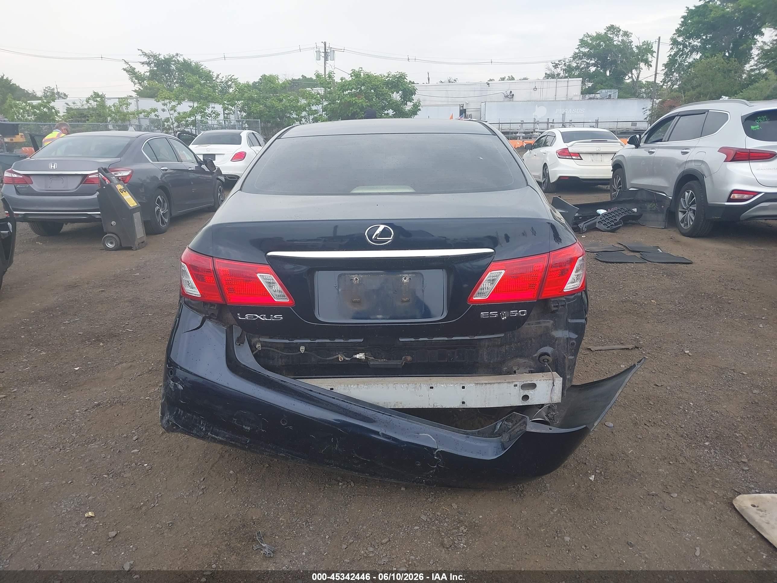 2007 Lexus Es 350   Синий vin: JTHBJ46G472034201