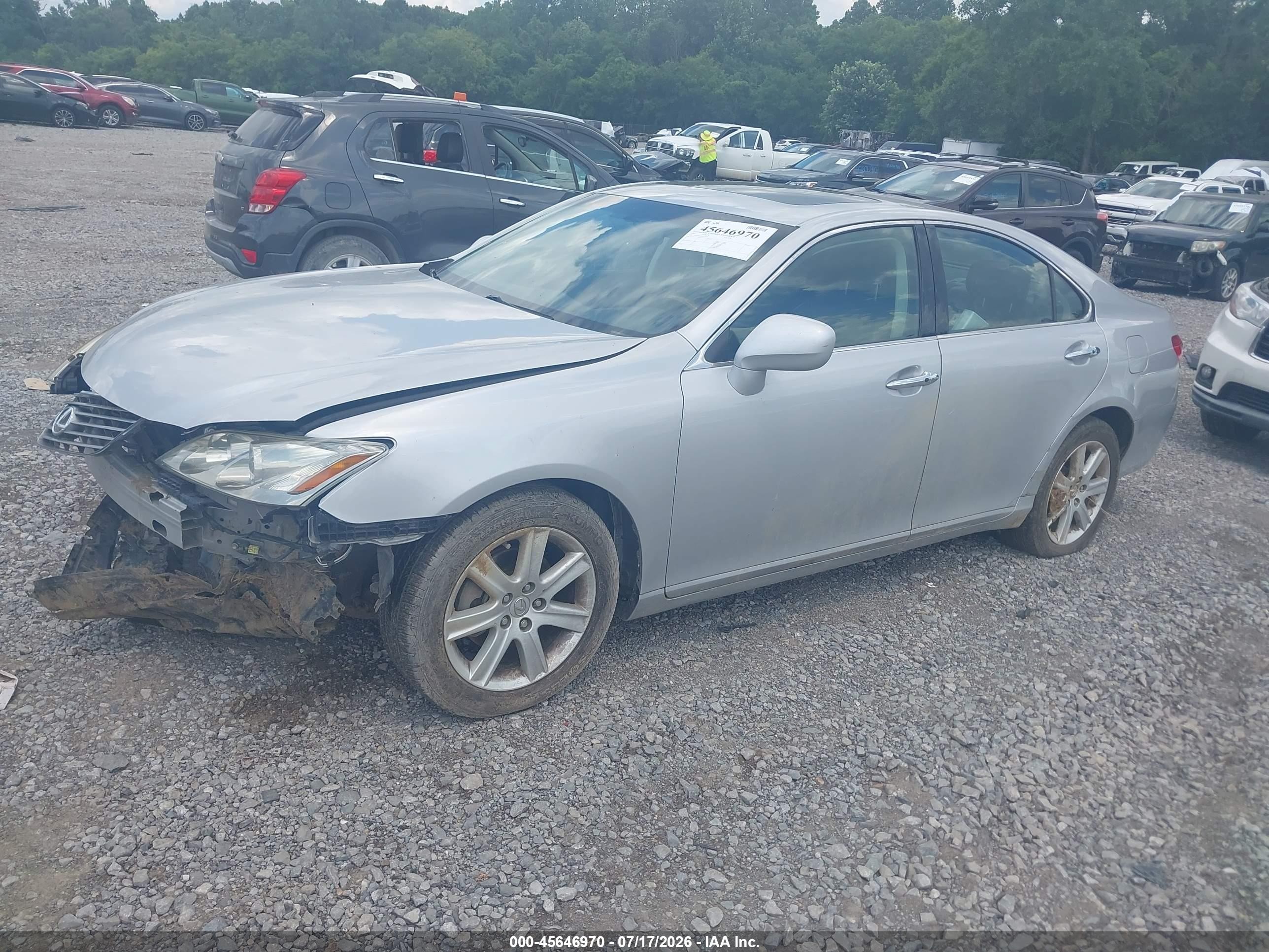2007 Lexus Es 350   Silver vin: JTHBJ46G472037776
