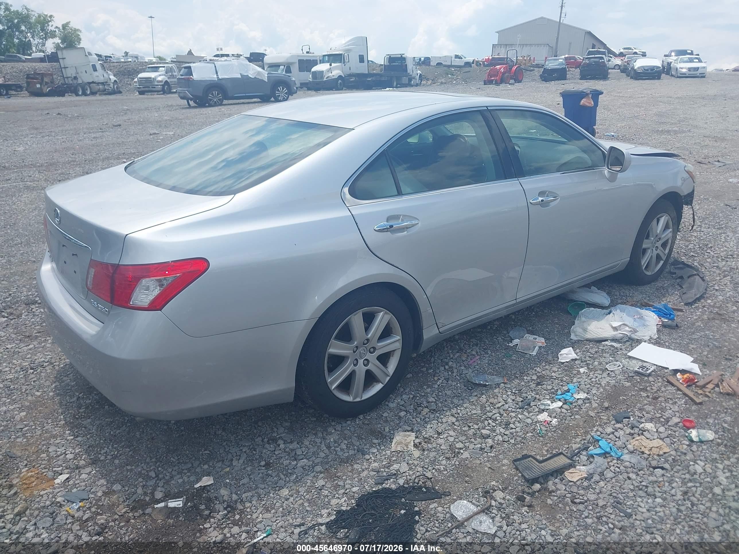 2007 Lexus Es 350   Silver vin: JTHBJ46G472037776