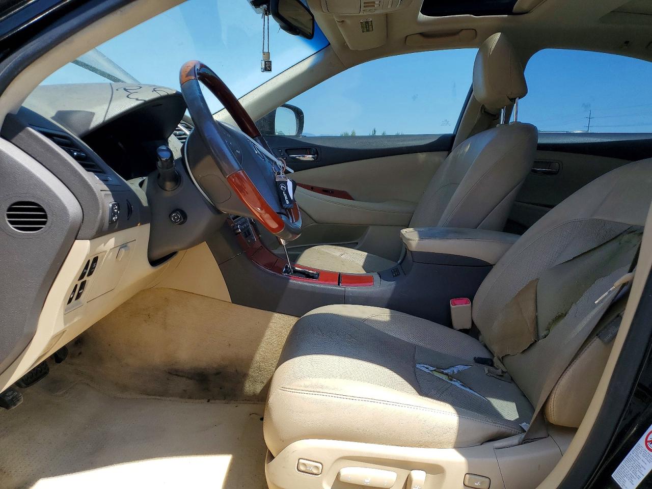 2007 Lexus Es 350 Black vin: JTHBJ46G472039477
