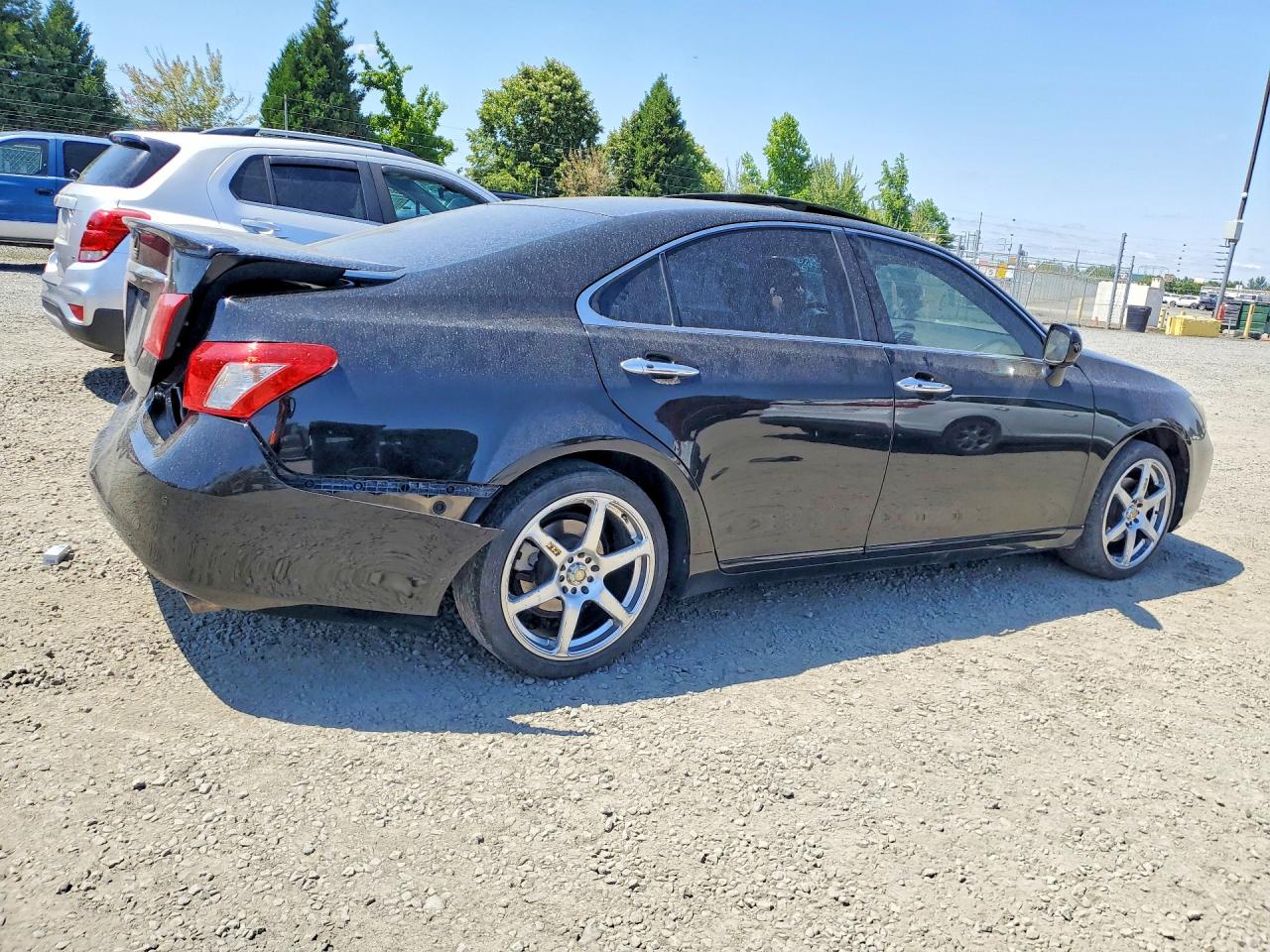 2007 Lexus Es 350 Black vin: JTHBJ46G472039477
