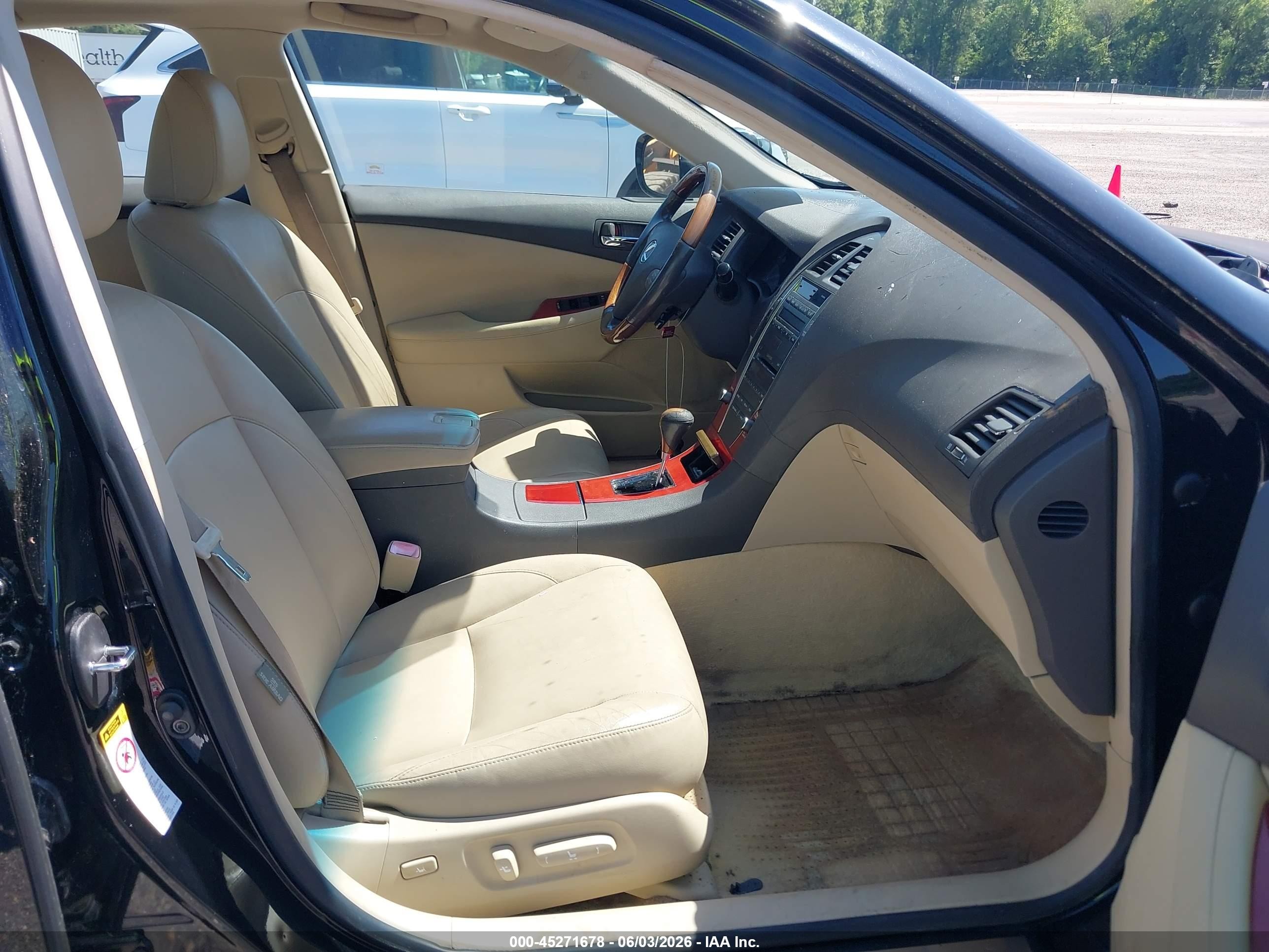 2007 Lexus Es 350   Черный vin: JTHBJ46G472052357