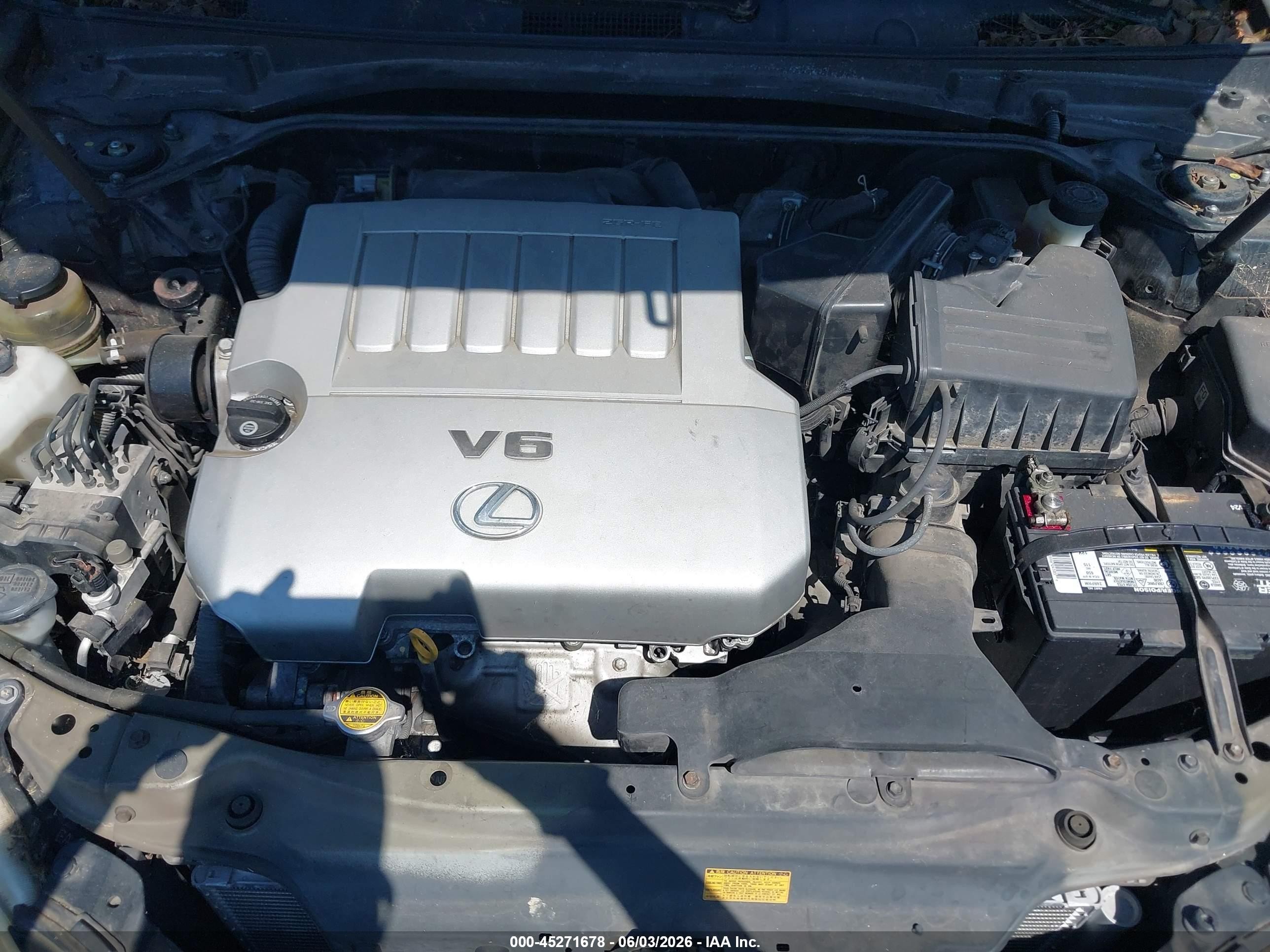 2007 Lexus Es 350   Черный vin: JTHBJ46G472052357