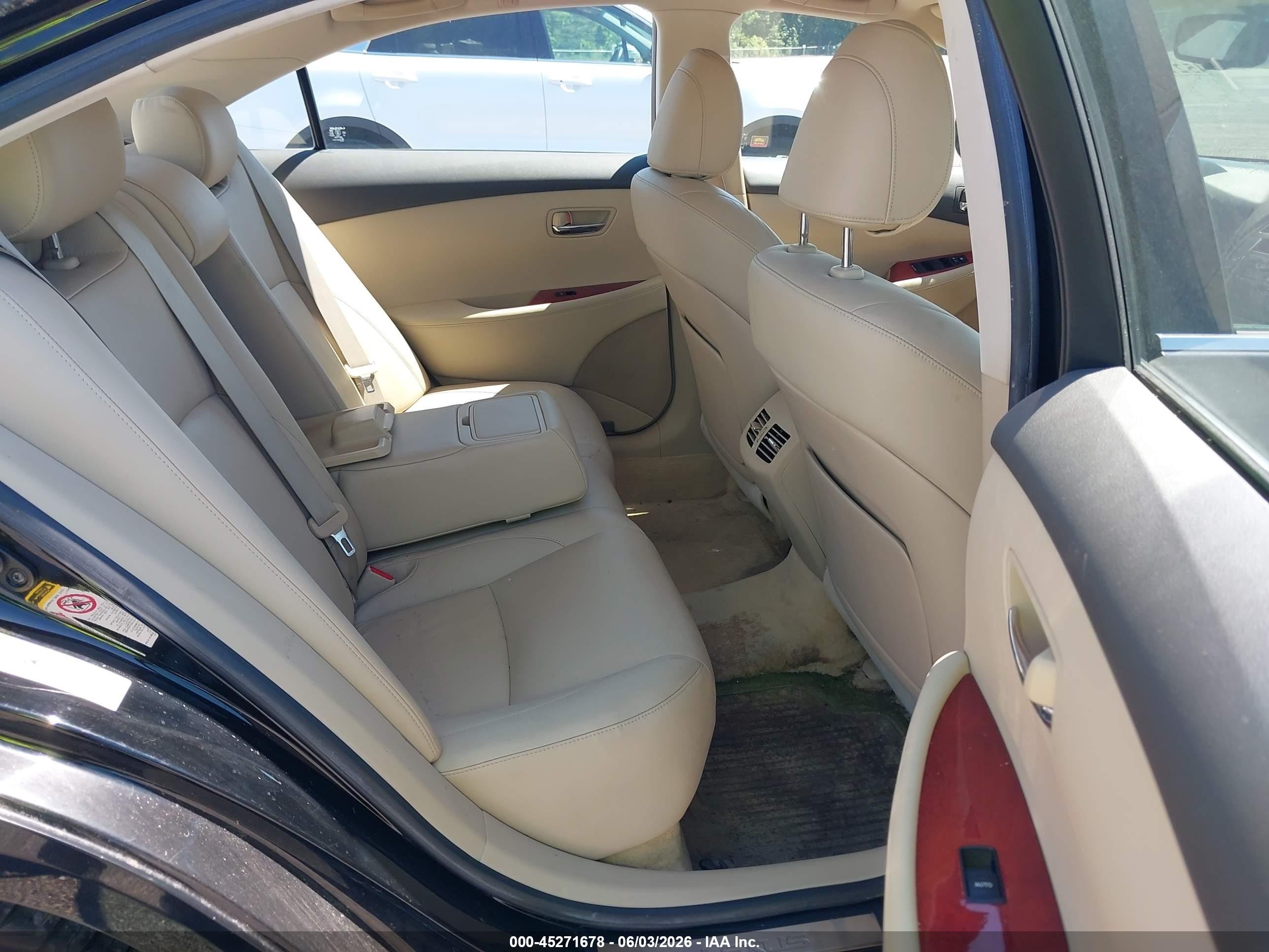 2007 Lexus Es 350   Черный vin: JTHBJ46G472052357