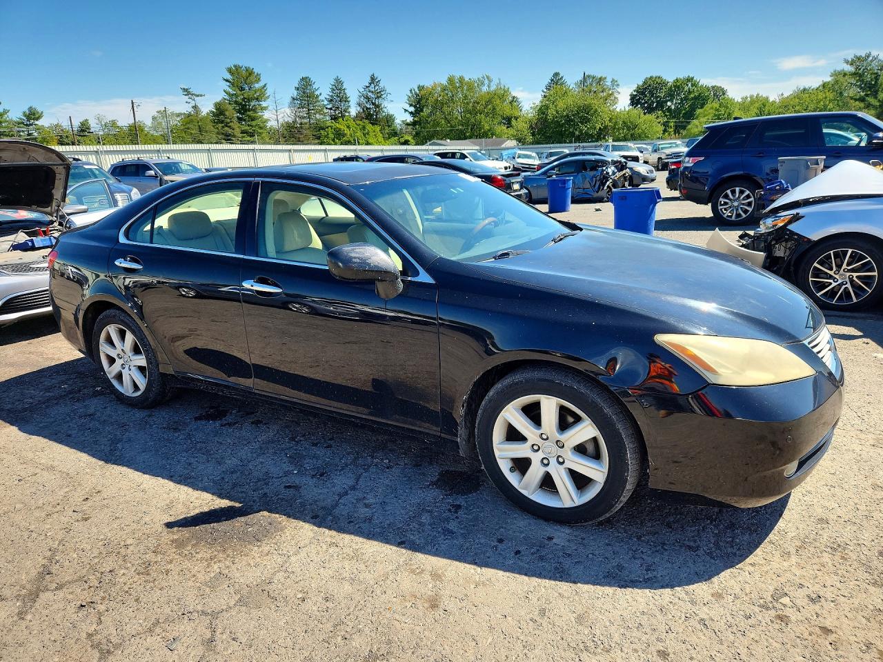 2007 Lexus Es 350 Black vin: JTHBJ46G472053637