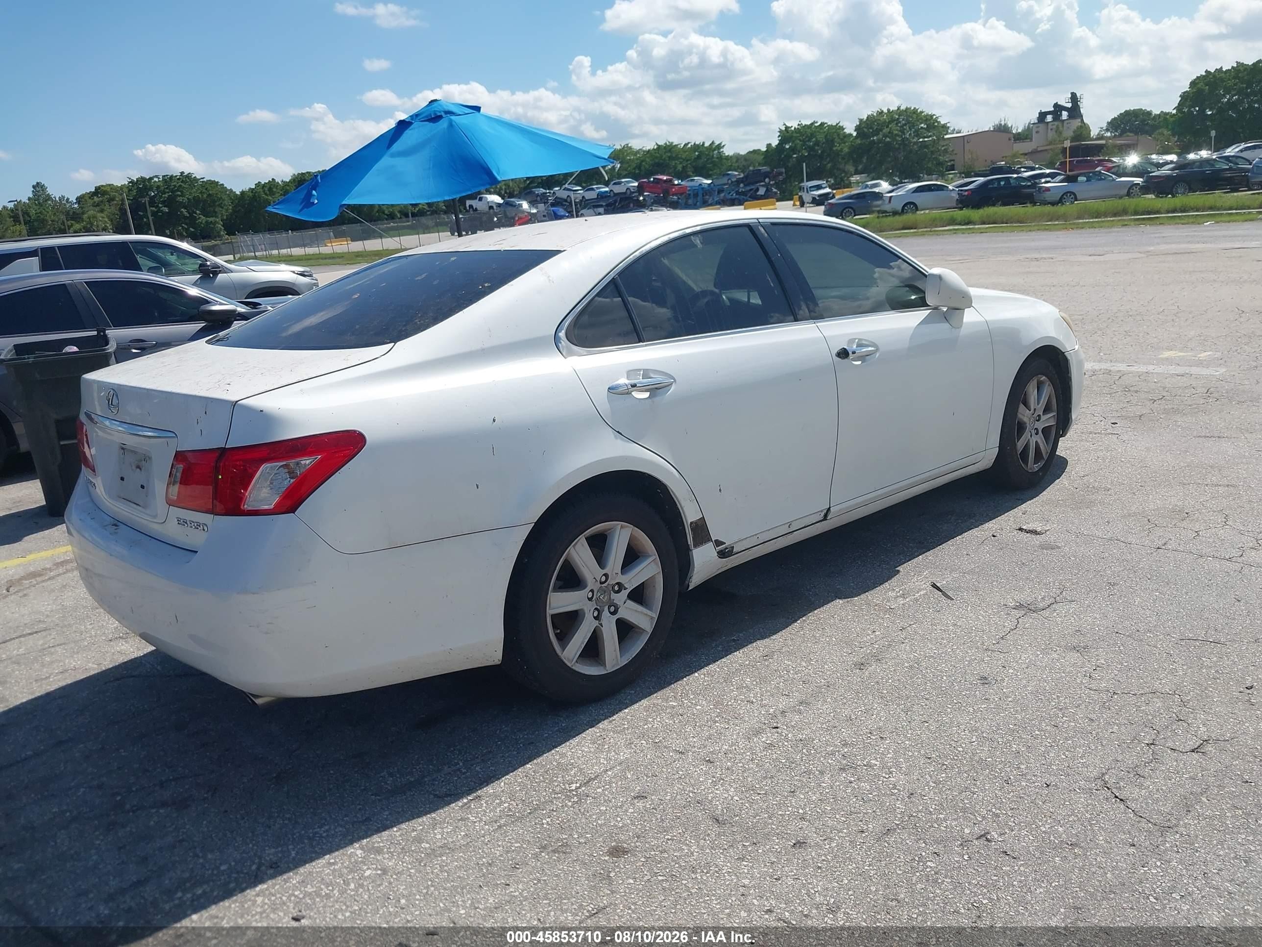 2007 Lexus Es 350   White vin: JTHBJ46G472053850