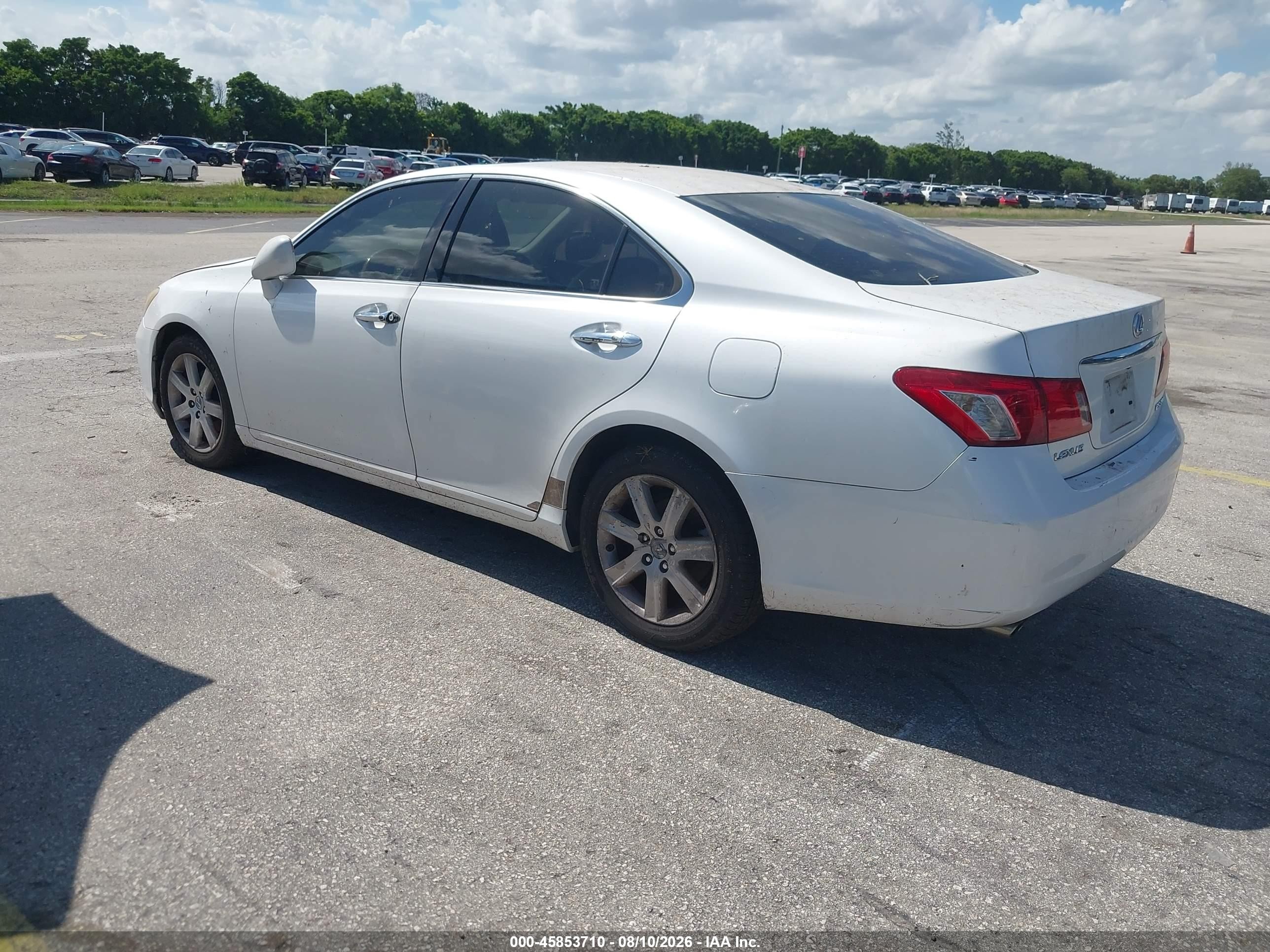 2007 Lexus Es 350   White vin: JTHBJ46G472053850