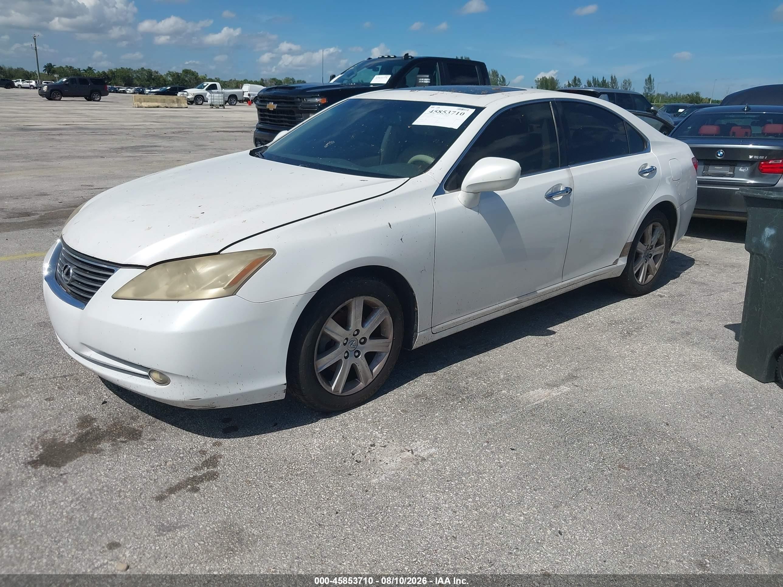 2007 Lexus Es 350   White vin: JTHBJ46G472053850