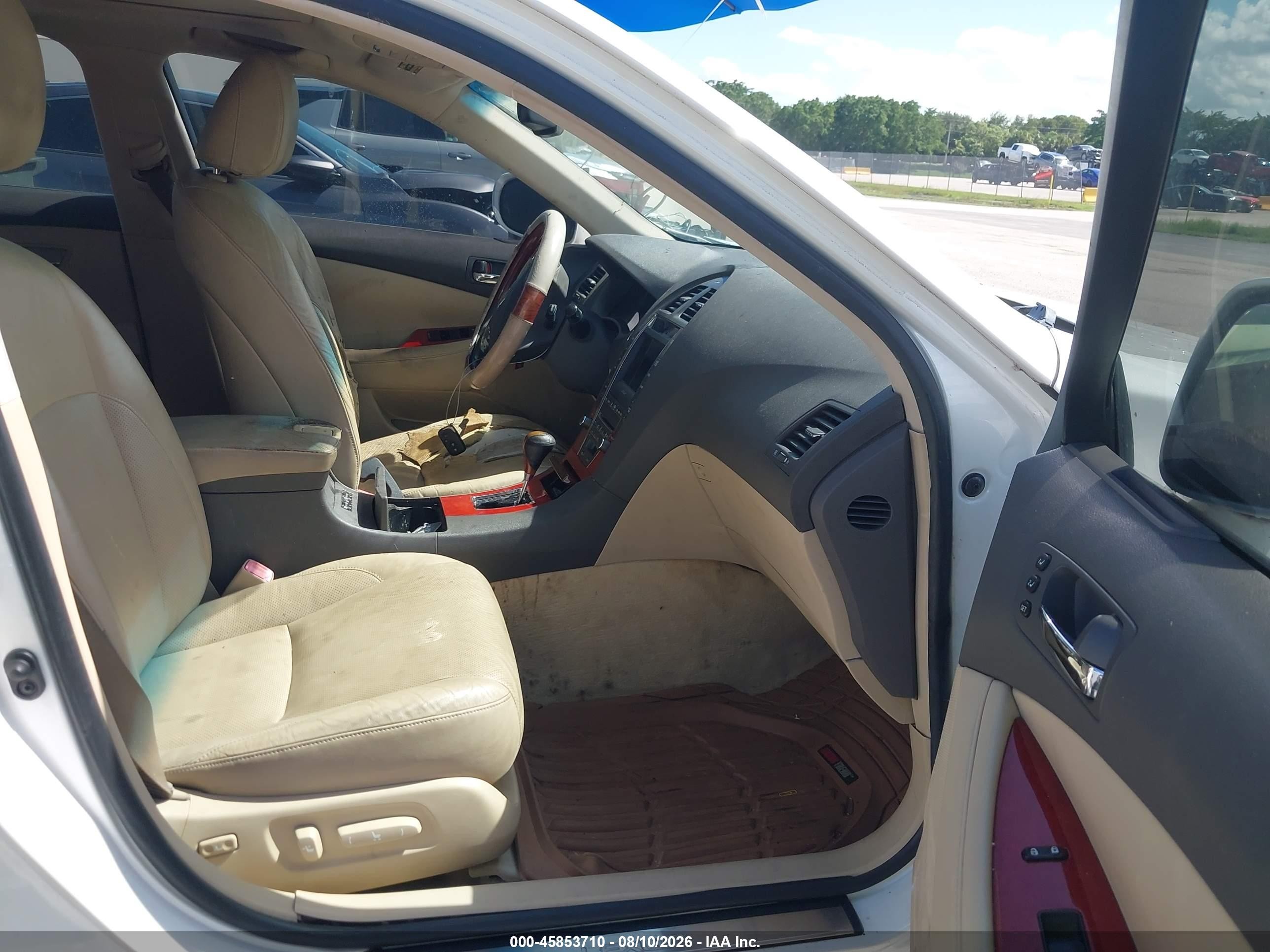 2007 Lexus Es 350   White vin: JTHBJ46G472053850