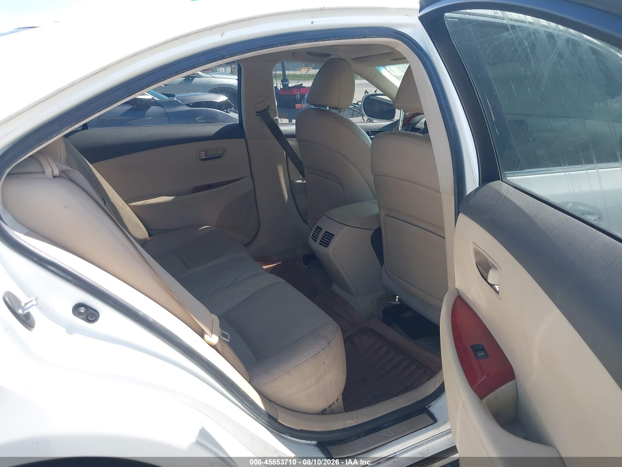 2007 Lexus Es 350   White vin: JTHBJ46G472053850