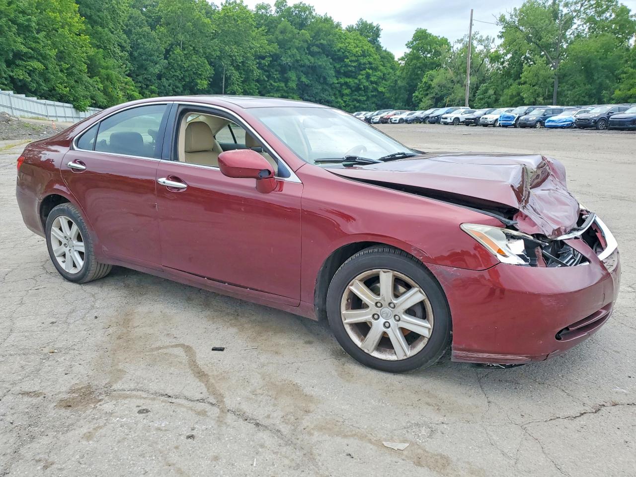 2007 Lexus Es 350 Red vin: JTHBJ46G472055663