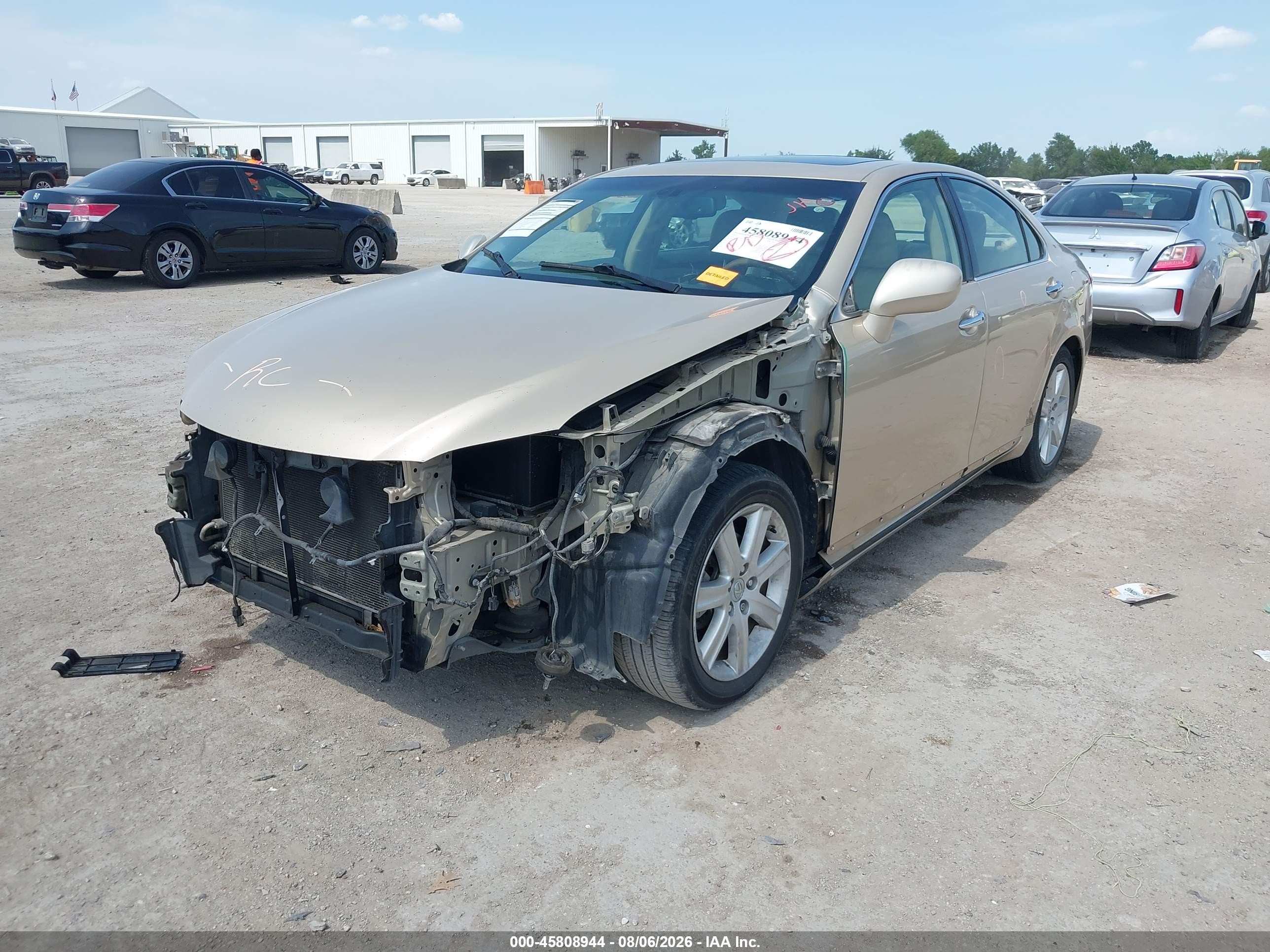 2007 Lexus Es 350   Gold vin: JTHBJ46G472062175