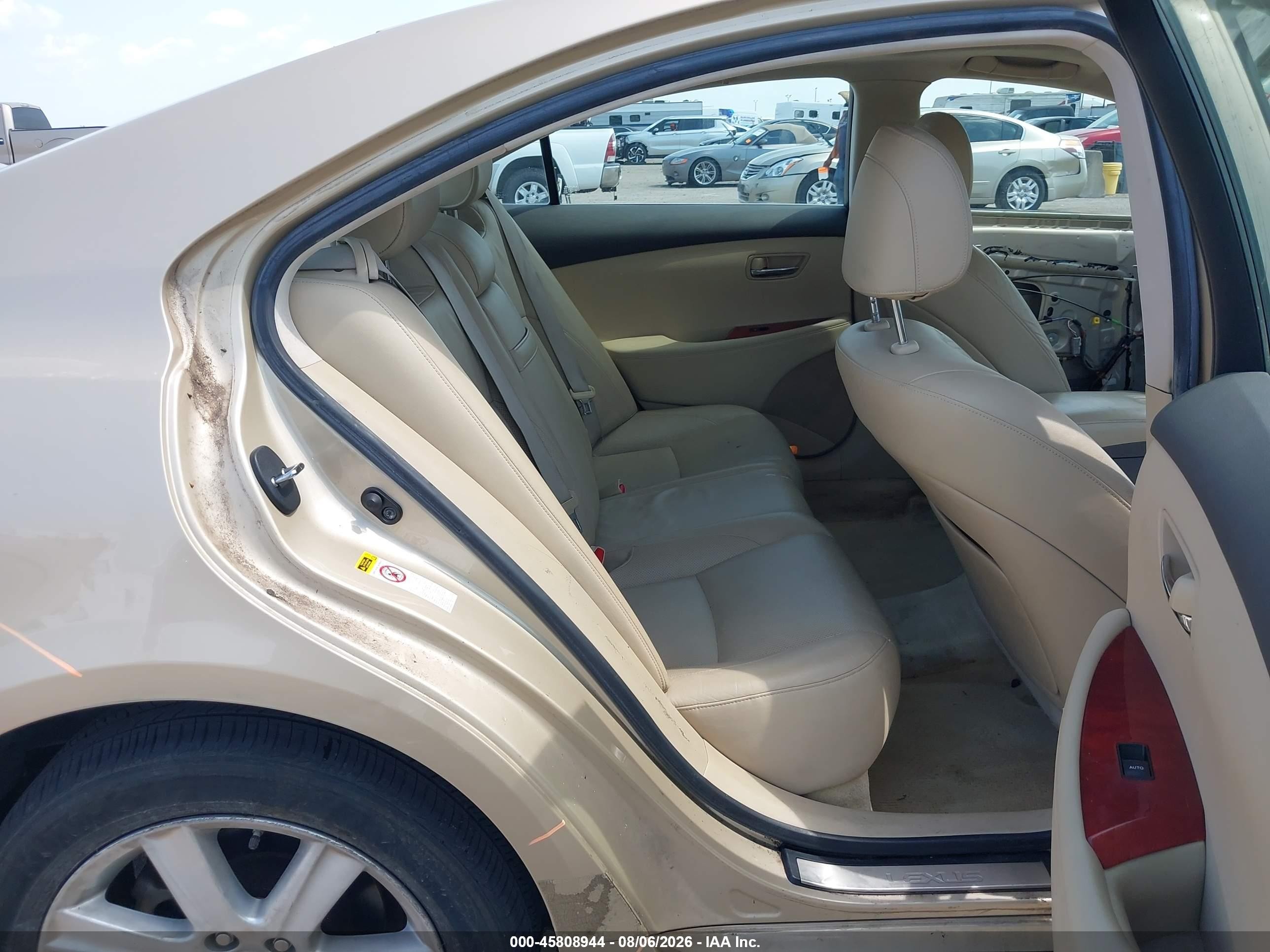 2007 Lexus Es 350   Gold vin: JTHBJ46G472062175