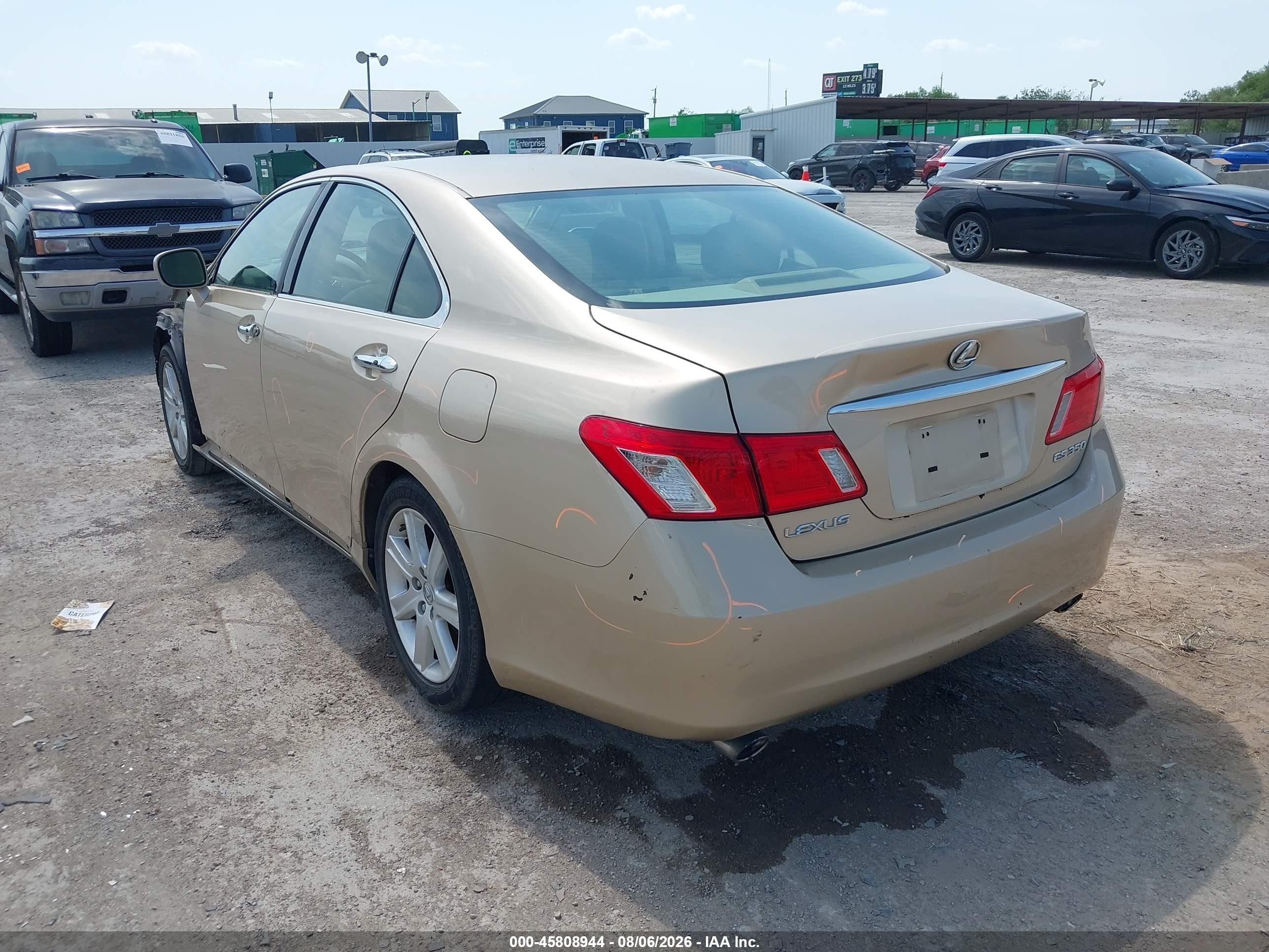 2007 Lexus Es 350   Gold vin: JTHBJ46G472062175