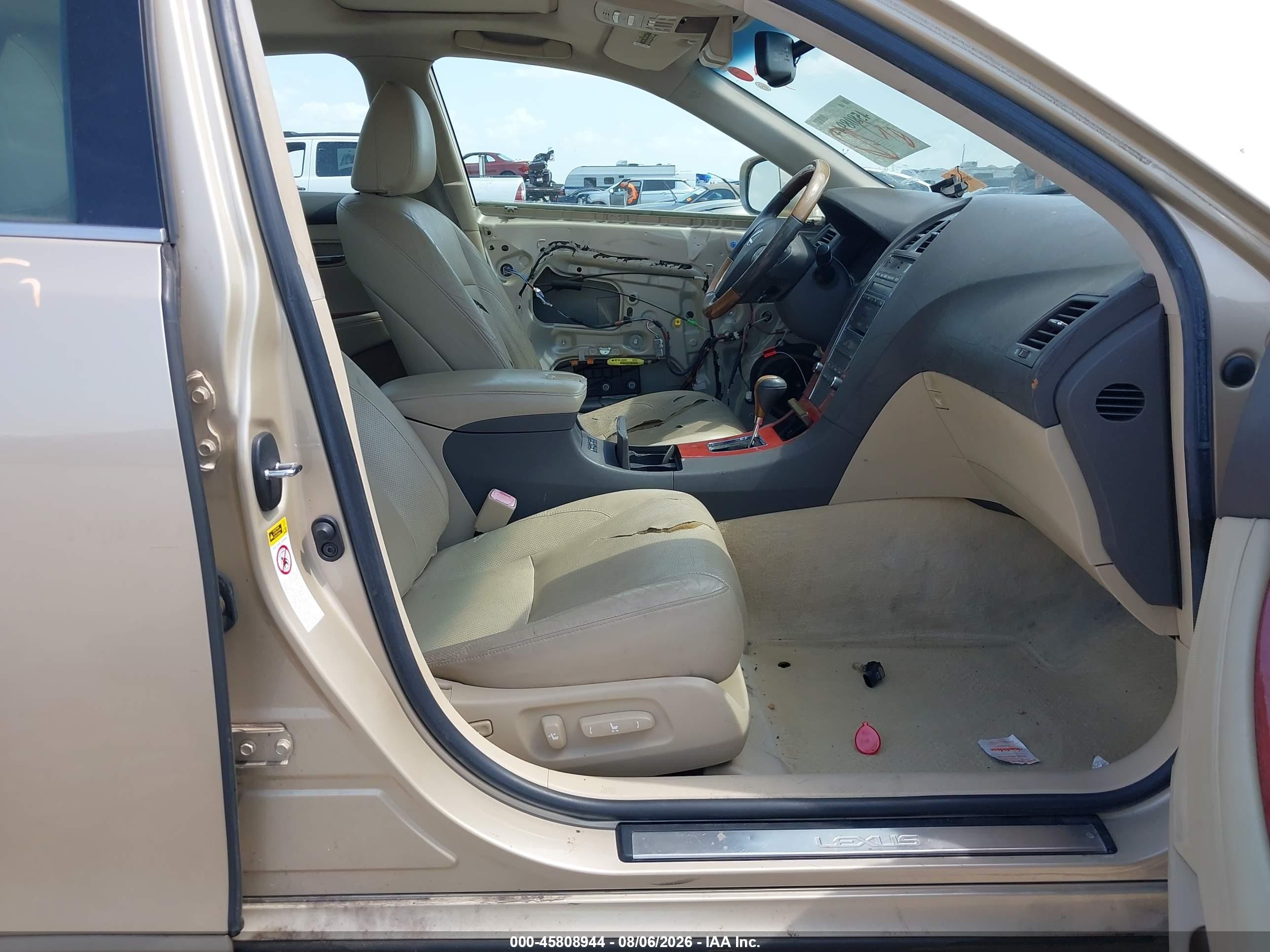 2007 Lexus Es 350   Gold vin: JTHBJ46G472062175