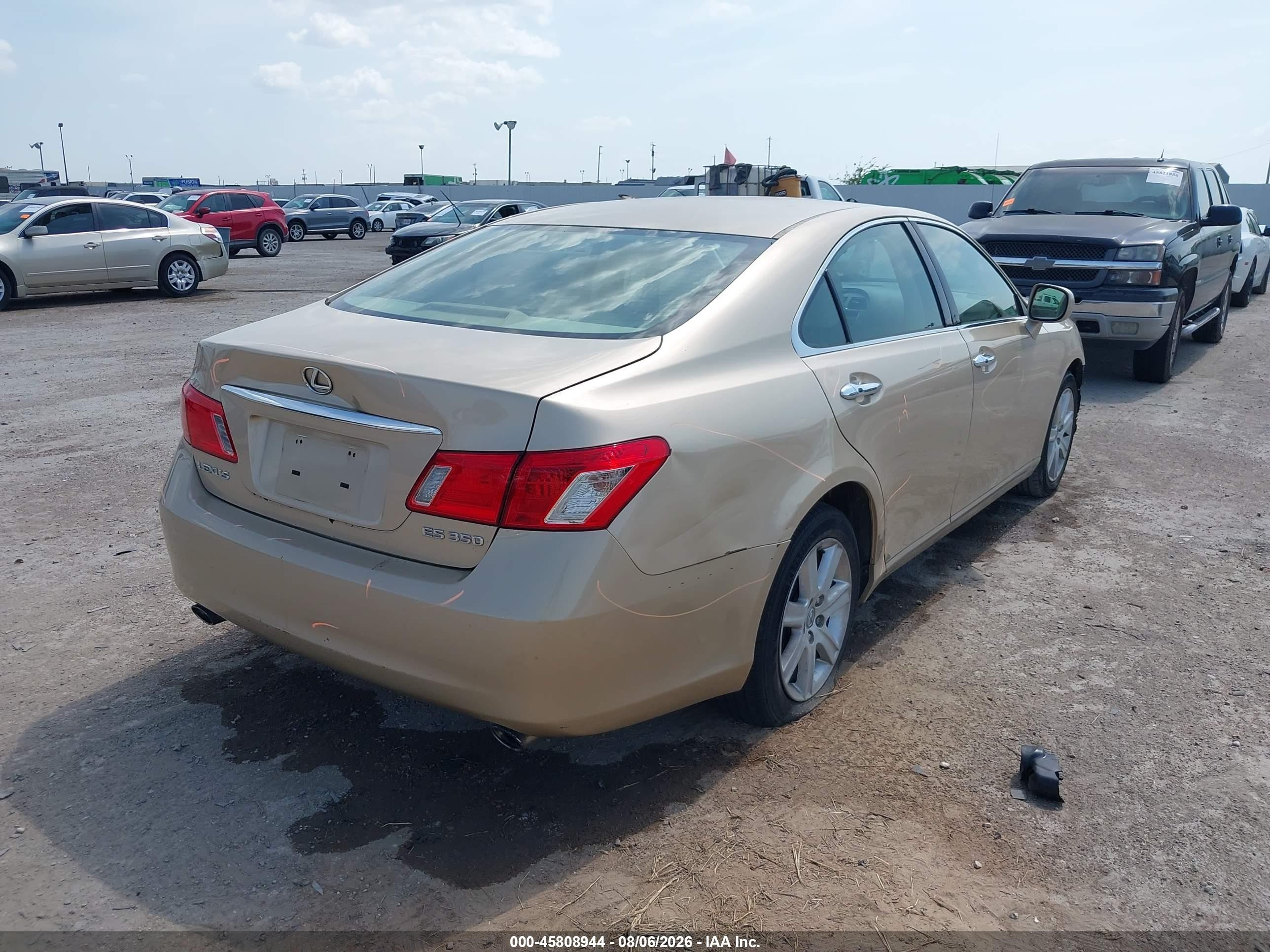 2007 Lexus Es 350   Gold vin: JTHBJ46G472062175