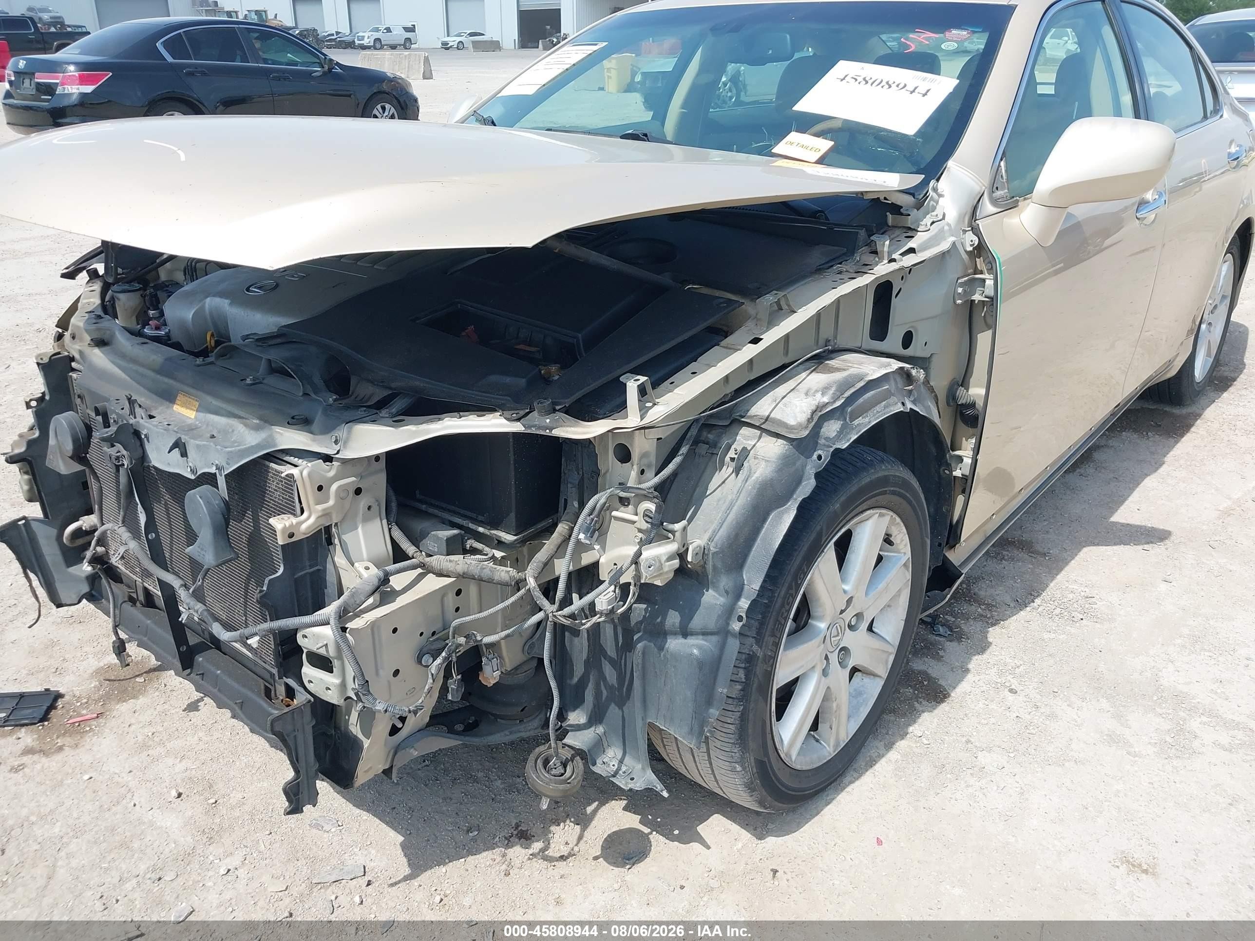 2007 Lexus Es 350   Gold vin: JTHBJ46G472062175