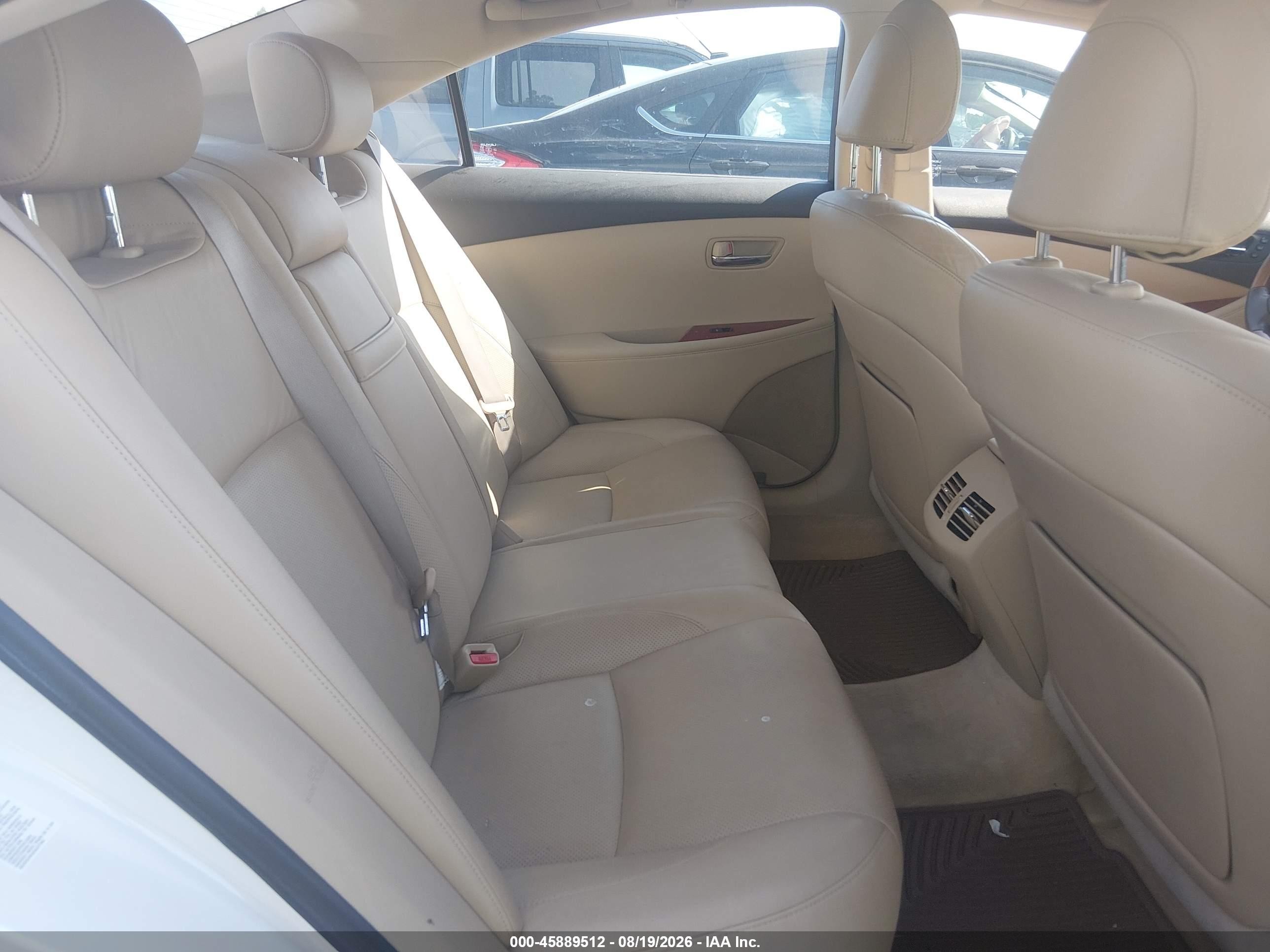2007 Lexus Es 350 White vin: JTHBJ46G472067845